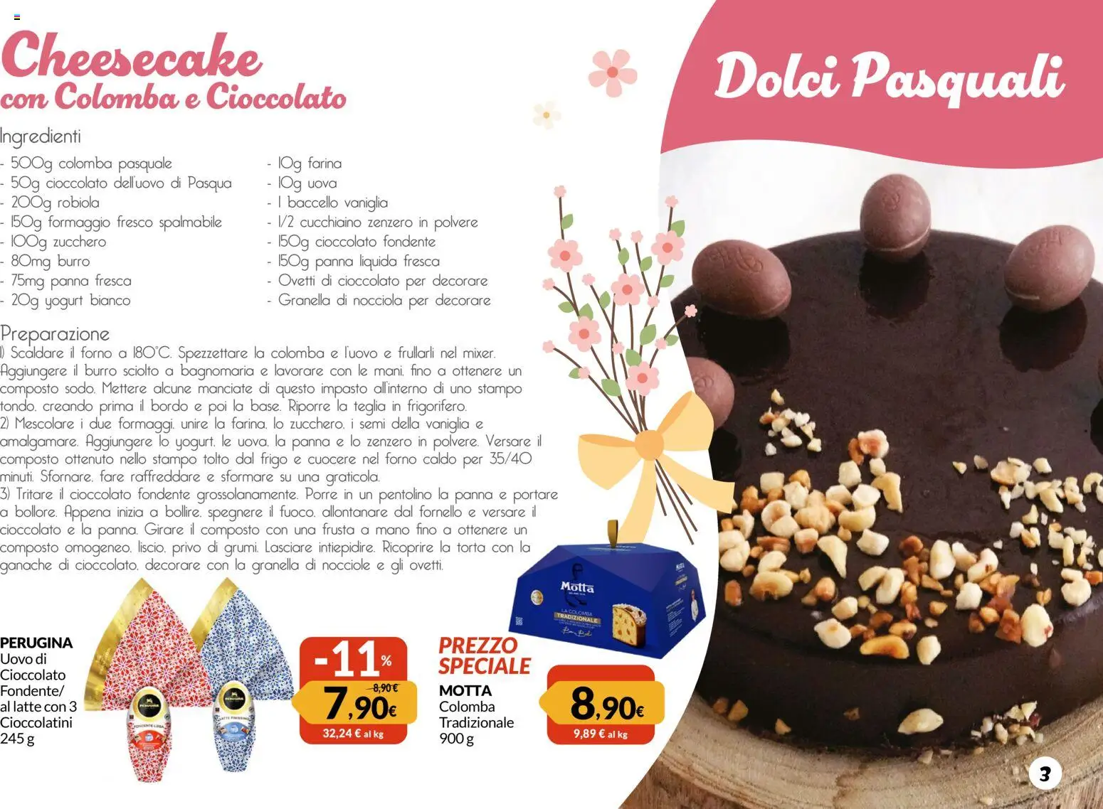 Volantino Galassia del 12.03.2026 | Pagina: 3 | Prodotti: Cioccolato, Zucchero, Latte, Formaggio