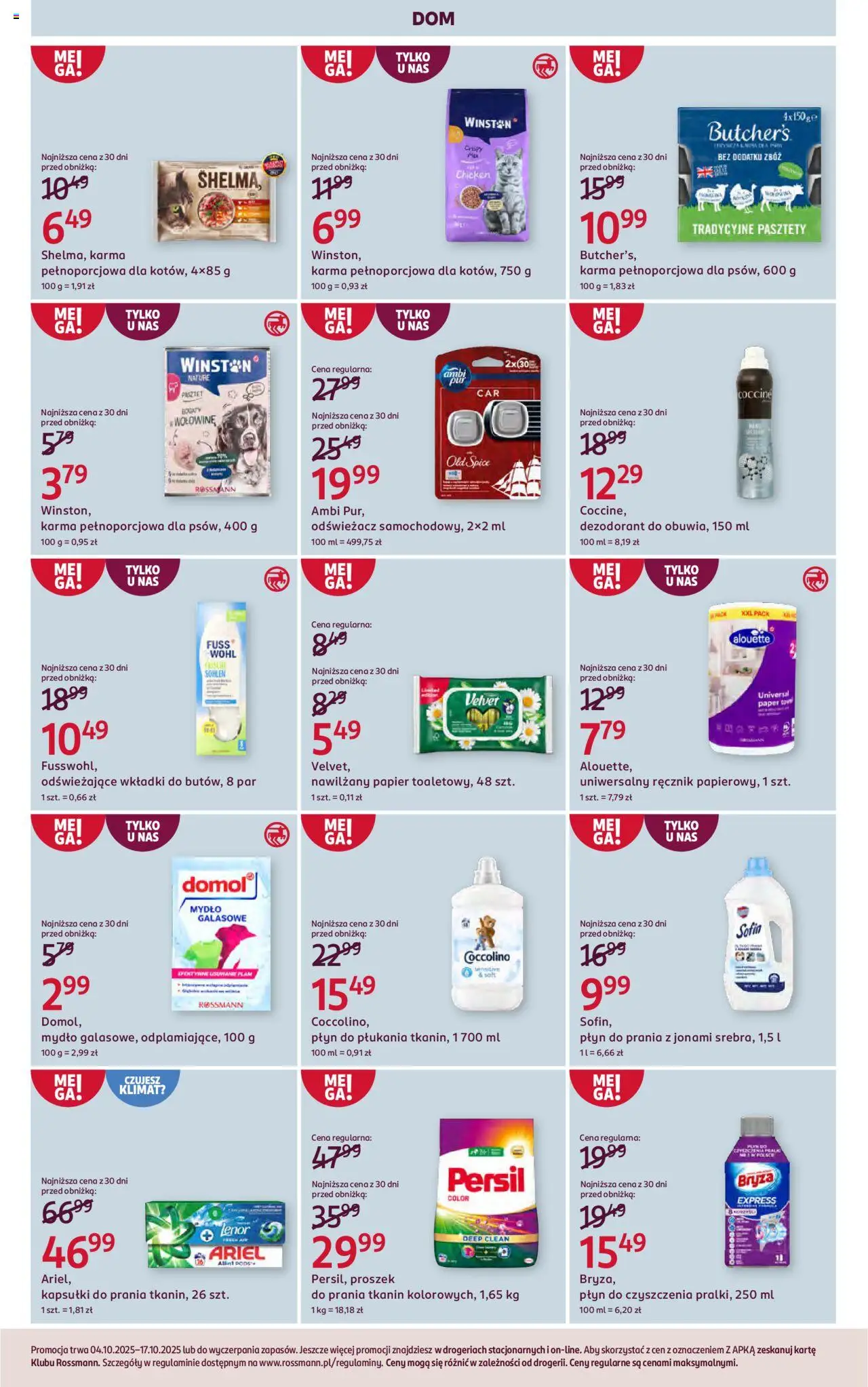 Rossmann Gazetka od 04.10.2025 | Strona: 3 | Produkty: Persil, Coccolino, Ariel, Kapsułki do prania