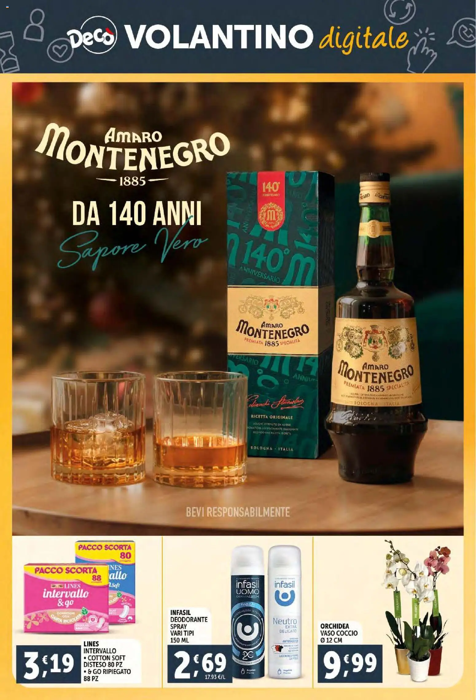 Volantino Decò del 02.12.2025 | Pagina: 39 | Prodotti: Deodorante, Orchidea, Vaso, Amaro