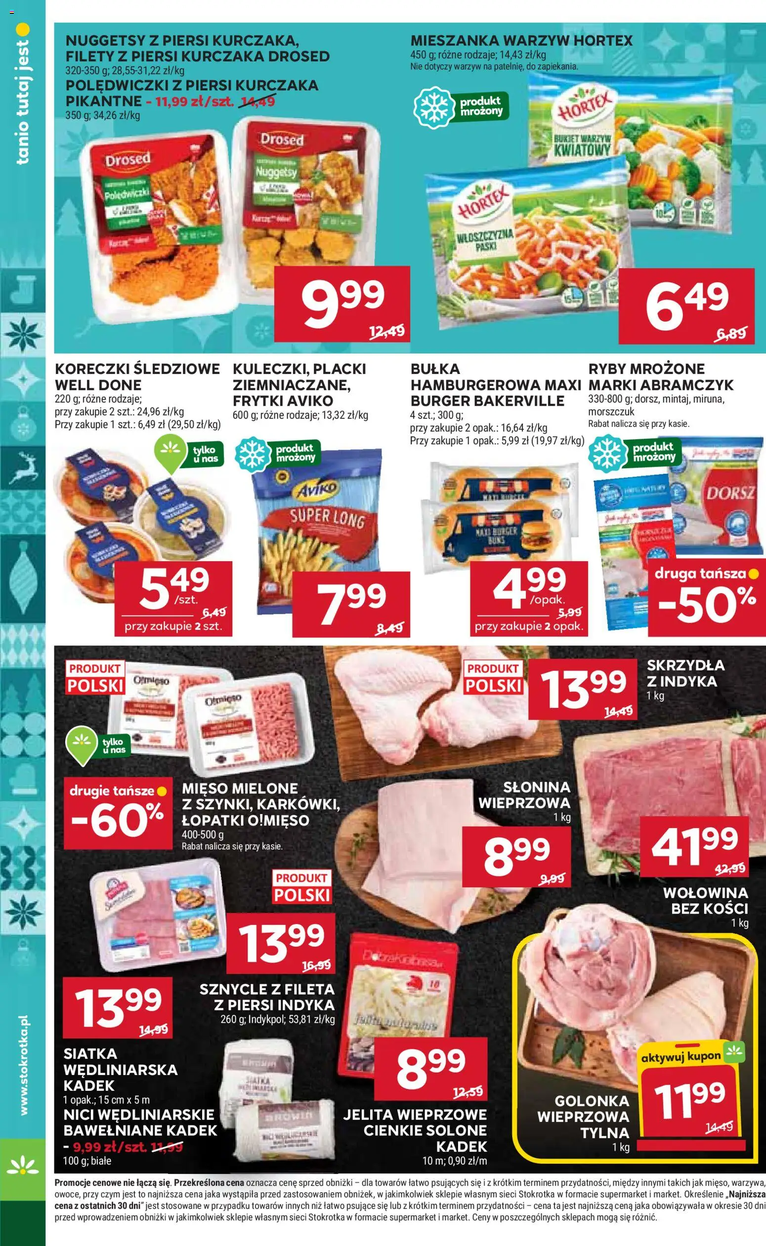 Stokrotka Gazetka - Market od 27.11.2025 | Strona: 16 | Produkty: Mięso, Ryby, Wołowina, Mieszanka warzyw