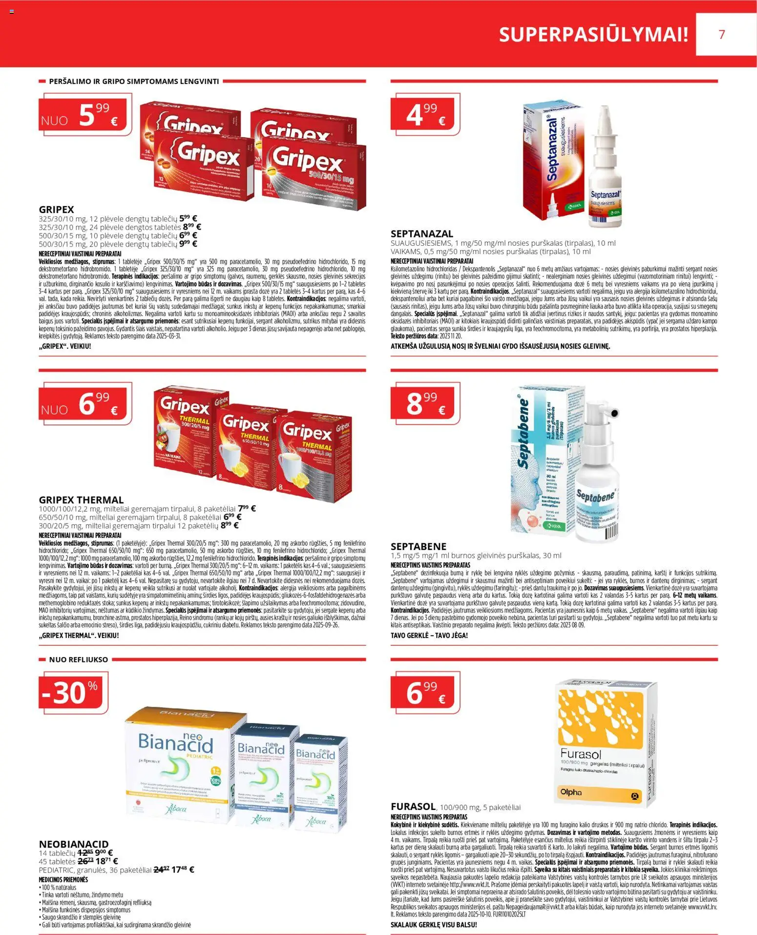 Norfa vaistinė akcijos nuo 01.04.2026 | Puslapis: 7