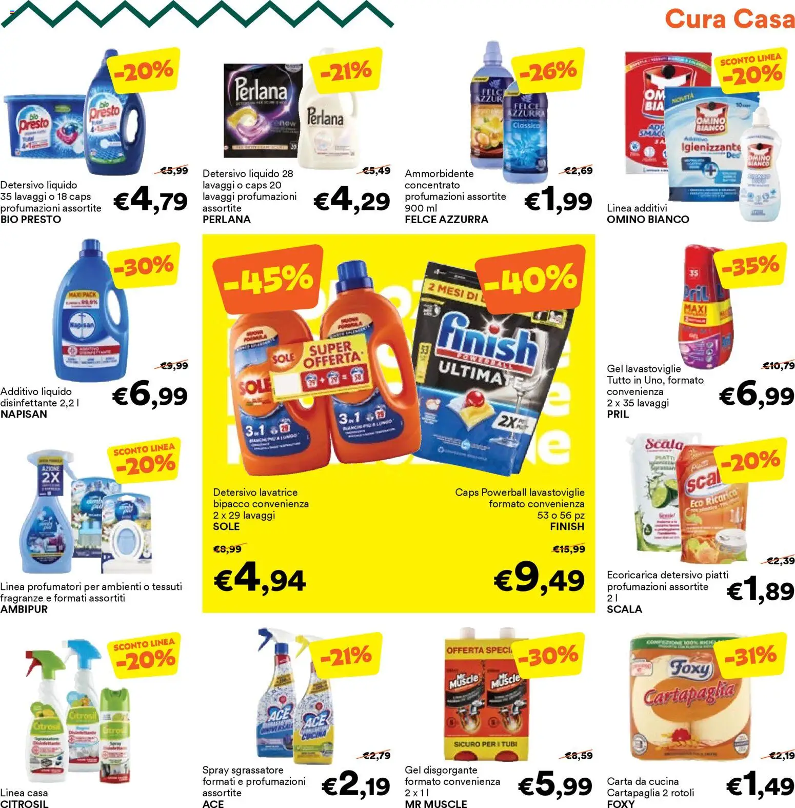 Volantino Unes del 09.03.2026 | Pagina: 21 | Prodotti: Ammorbidente, Sgrassatore, Lavatrice, Lavastoviglie