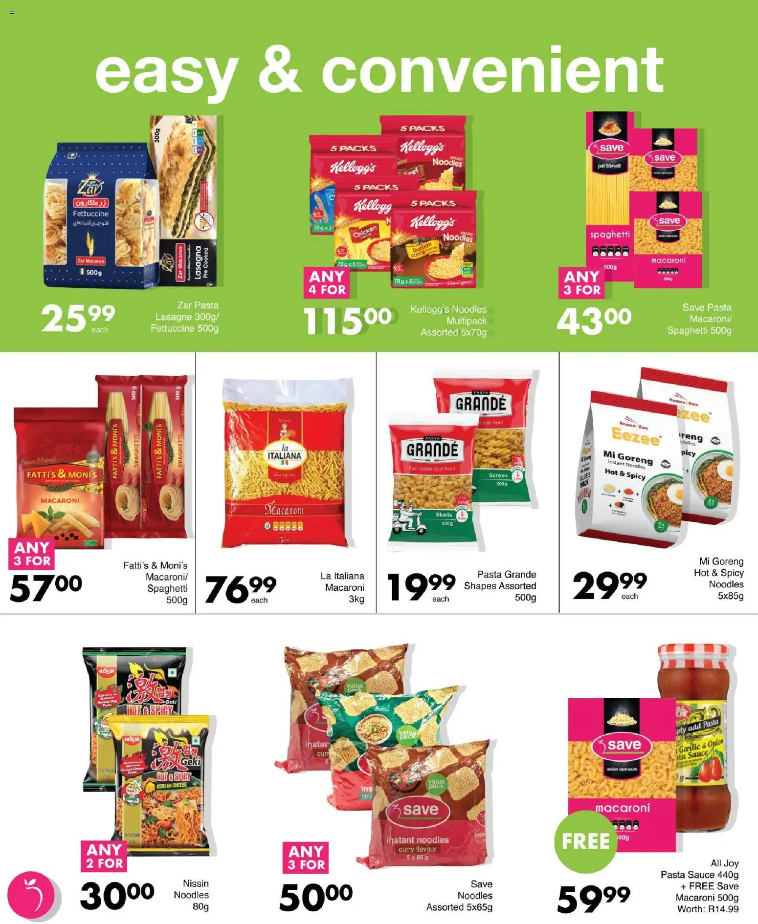 New Save catalogue – valid from 13.11.2025 | Page: 26 | Products: Pasta sauce, Cheese, Pasta, Sauce