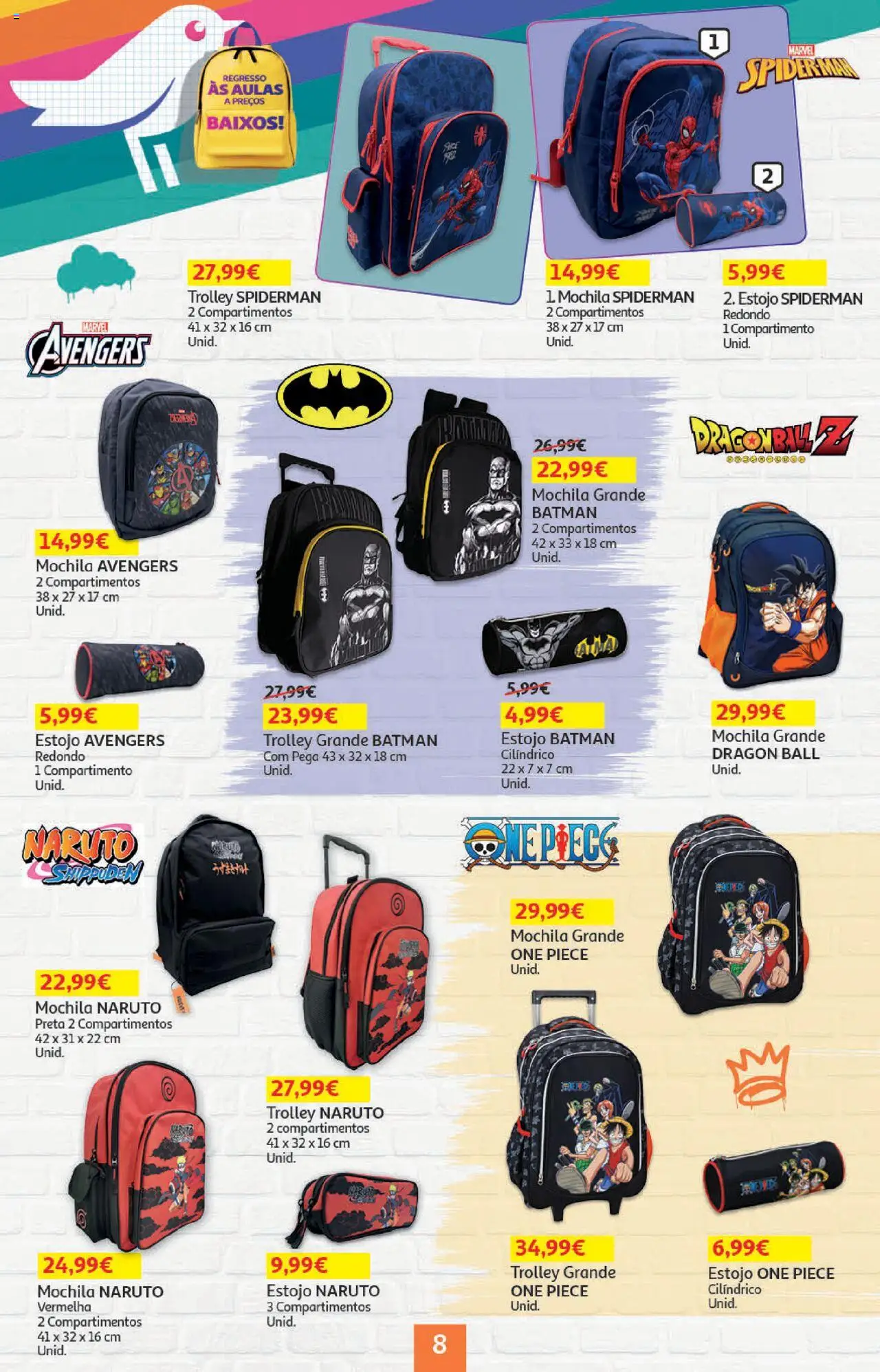 Auchan - Regresso às Aulas │ válido de 06.08.2025 | Página: 8 | Produtos: Mochila