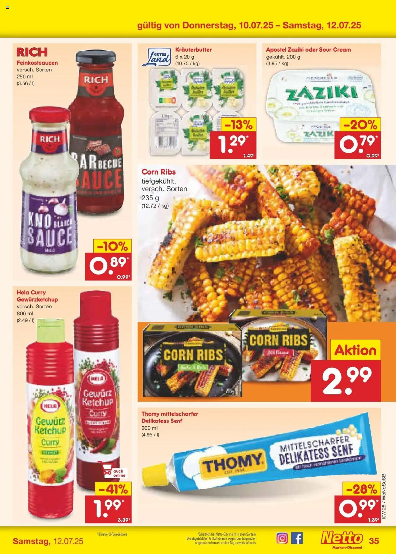 Netto Marken-Discount prospekt Lahnau	 - gültig ab dem 07.07.2025 | Seite: 51 | Produkte: Butter, Kräuterbutter, Ketchup