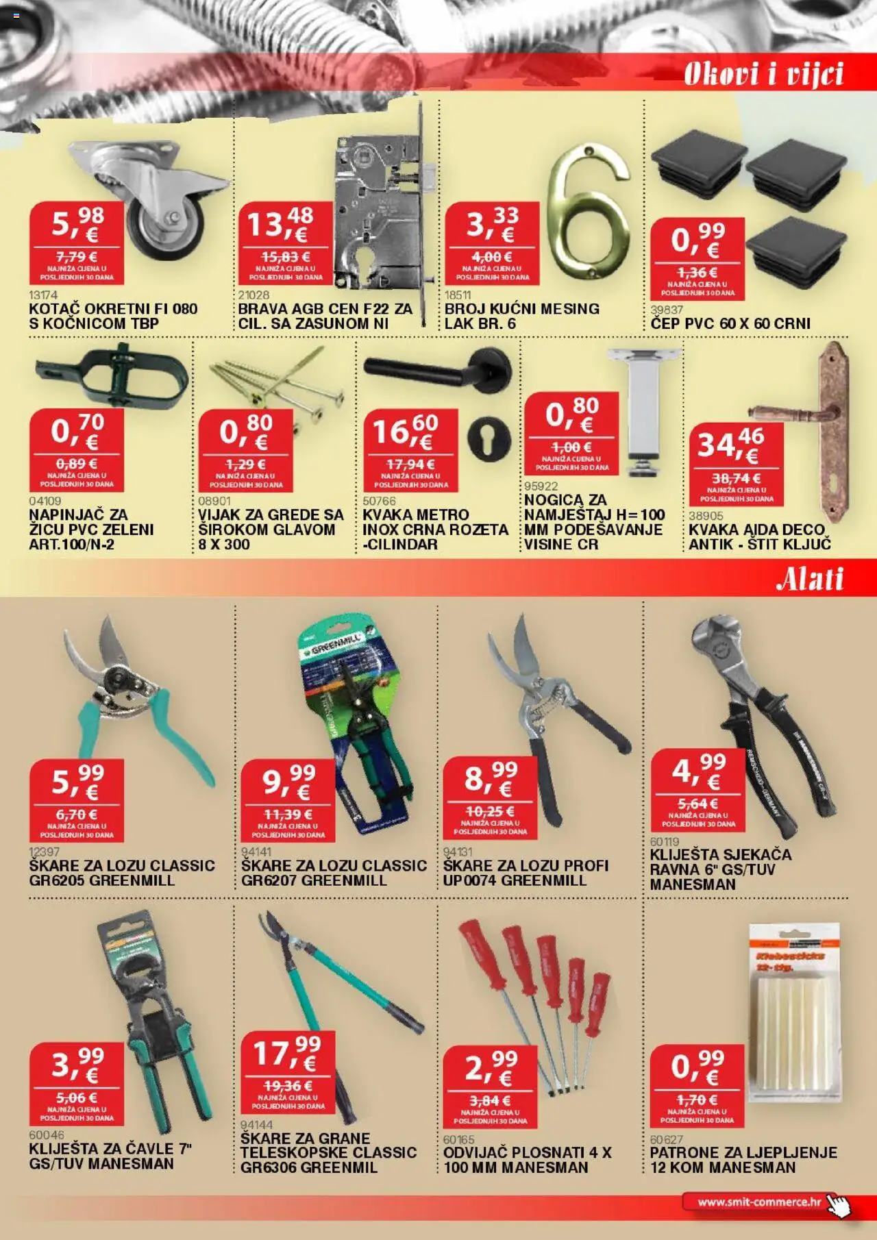 Smit Commerce katalog | vrijedi od 15.08.2025 | Stranica: 11 | Proizvodi: Kvaka, Škare, Kliješta, Odvijač
