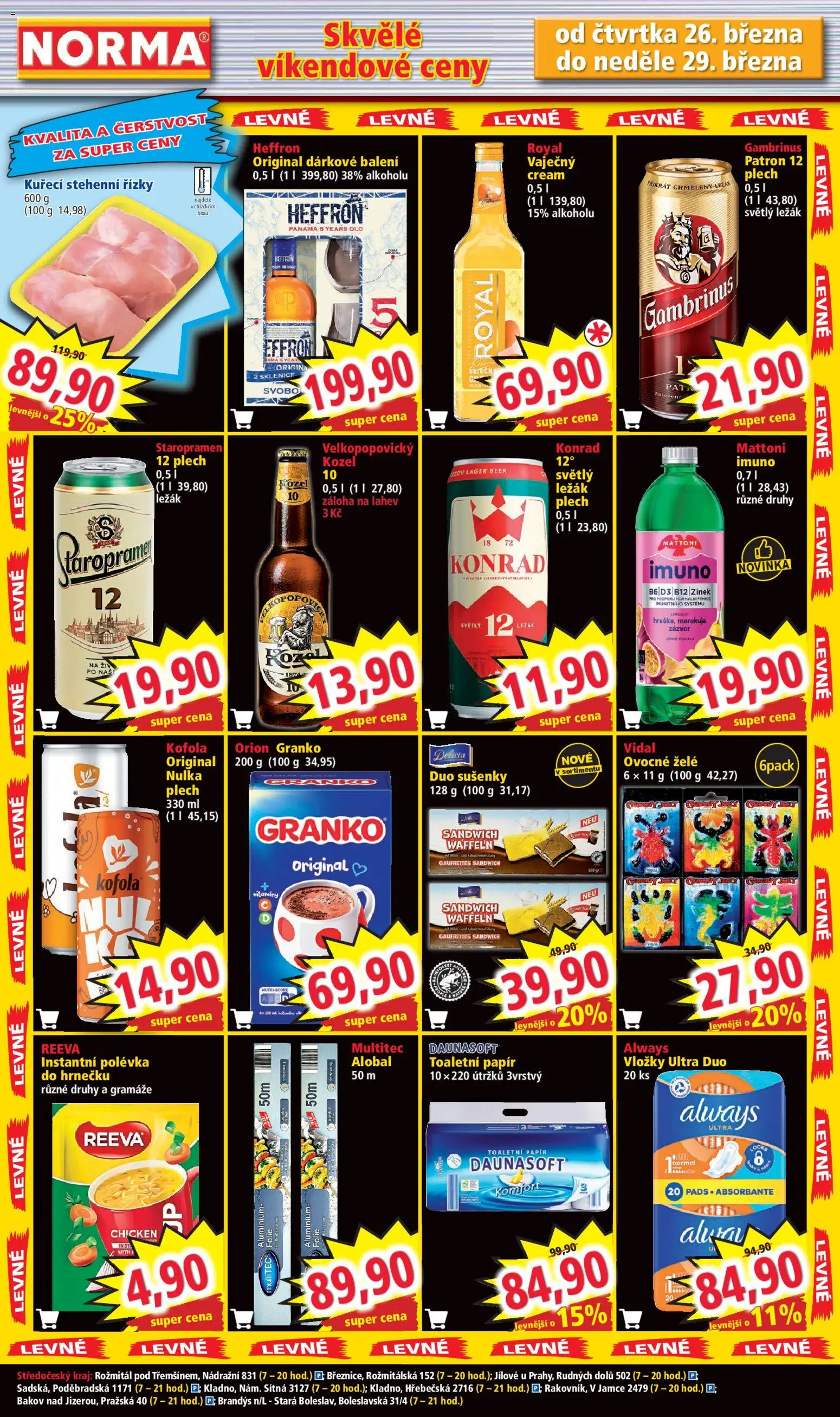 Norma leták od 23.03.2026 | Strana: 7 | Produkty: Fólie, Kozel, Stehenní řízky, Zázvor