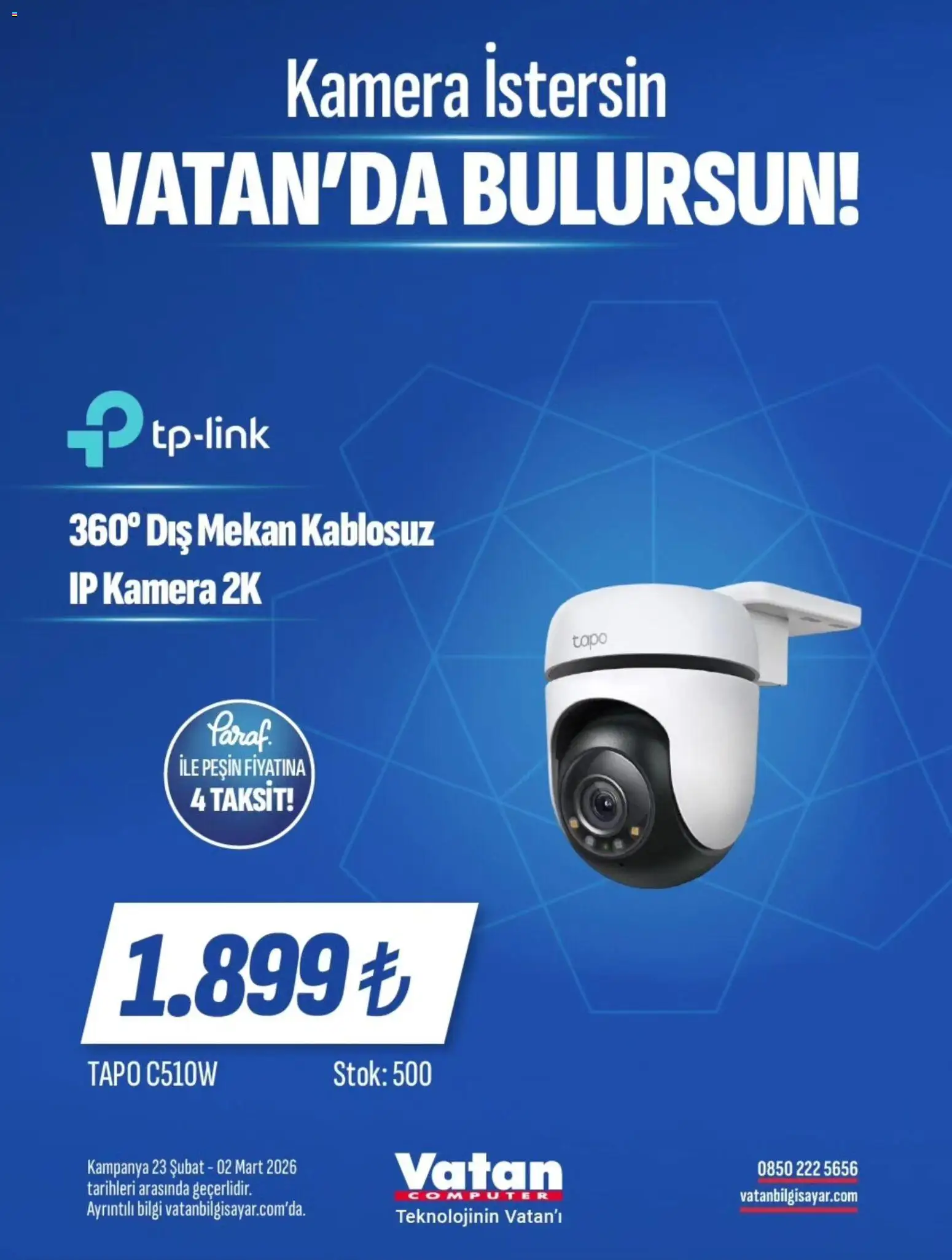 Vatan Bilgisayar İndirim - 23.02.2026 tarihinden itibaren geçerlidir | Sayfa: 5 | Ürünler: Kamera