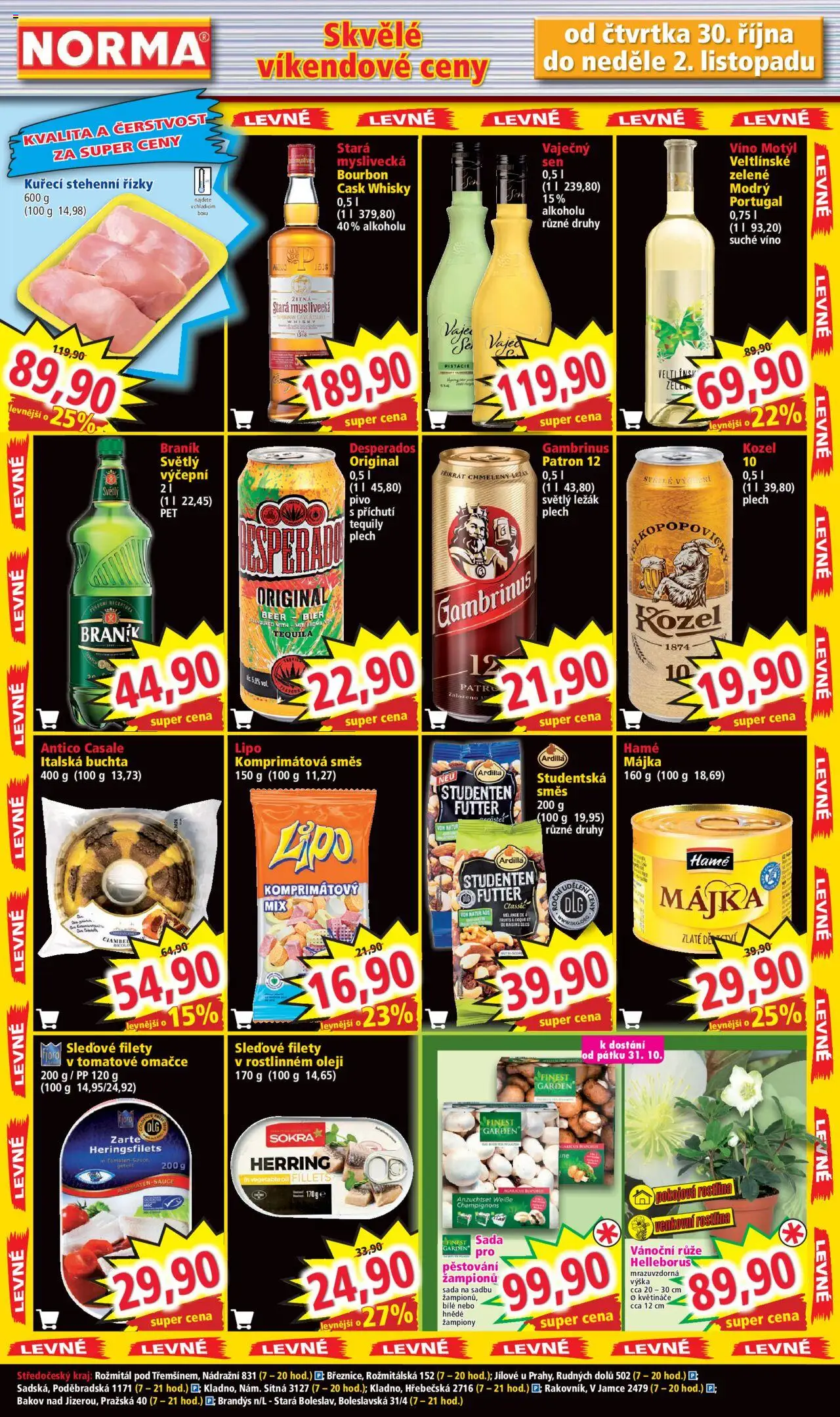 Norma leták od 27.10.2025 | Strana: 7 | Produkty: Žampiony, Květináče, Víno, Stará myslivecká