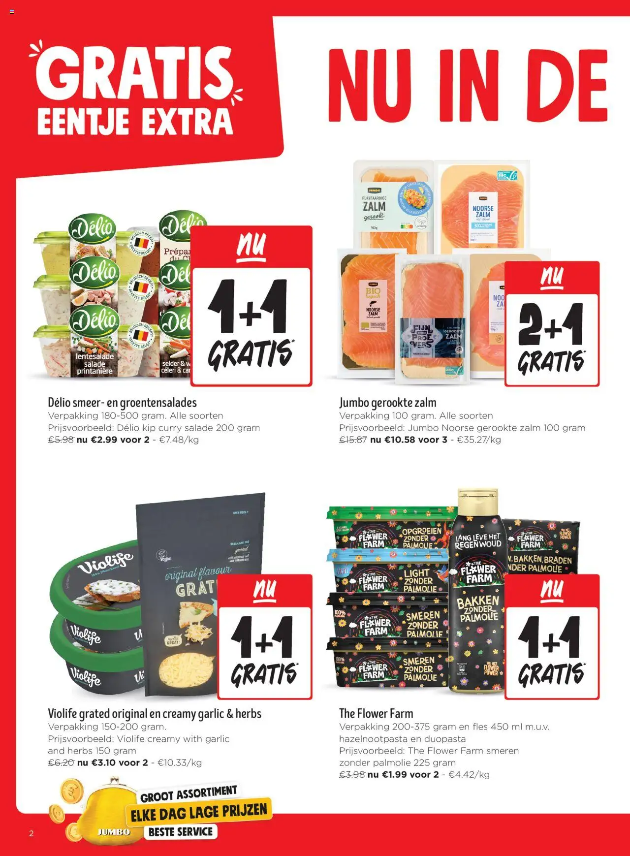 {H1} | Pagina: 2 | Producten: Fles, Zalm, Salade, Kip