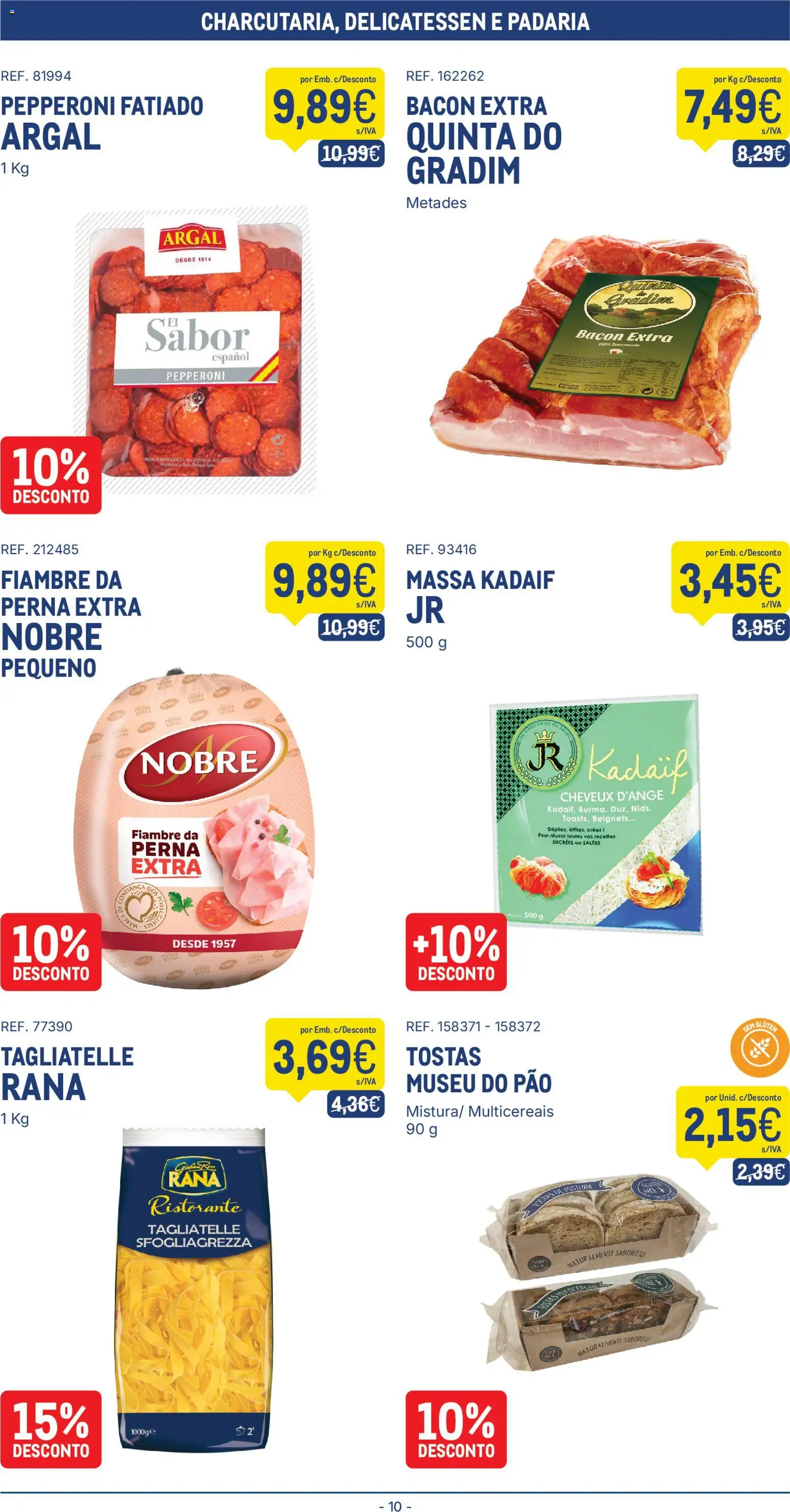 Makro folheto │ válido de 24.02.2026 | Página: 10 | Produtos: Padaria, Tostas, Pão, Massa