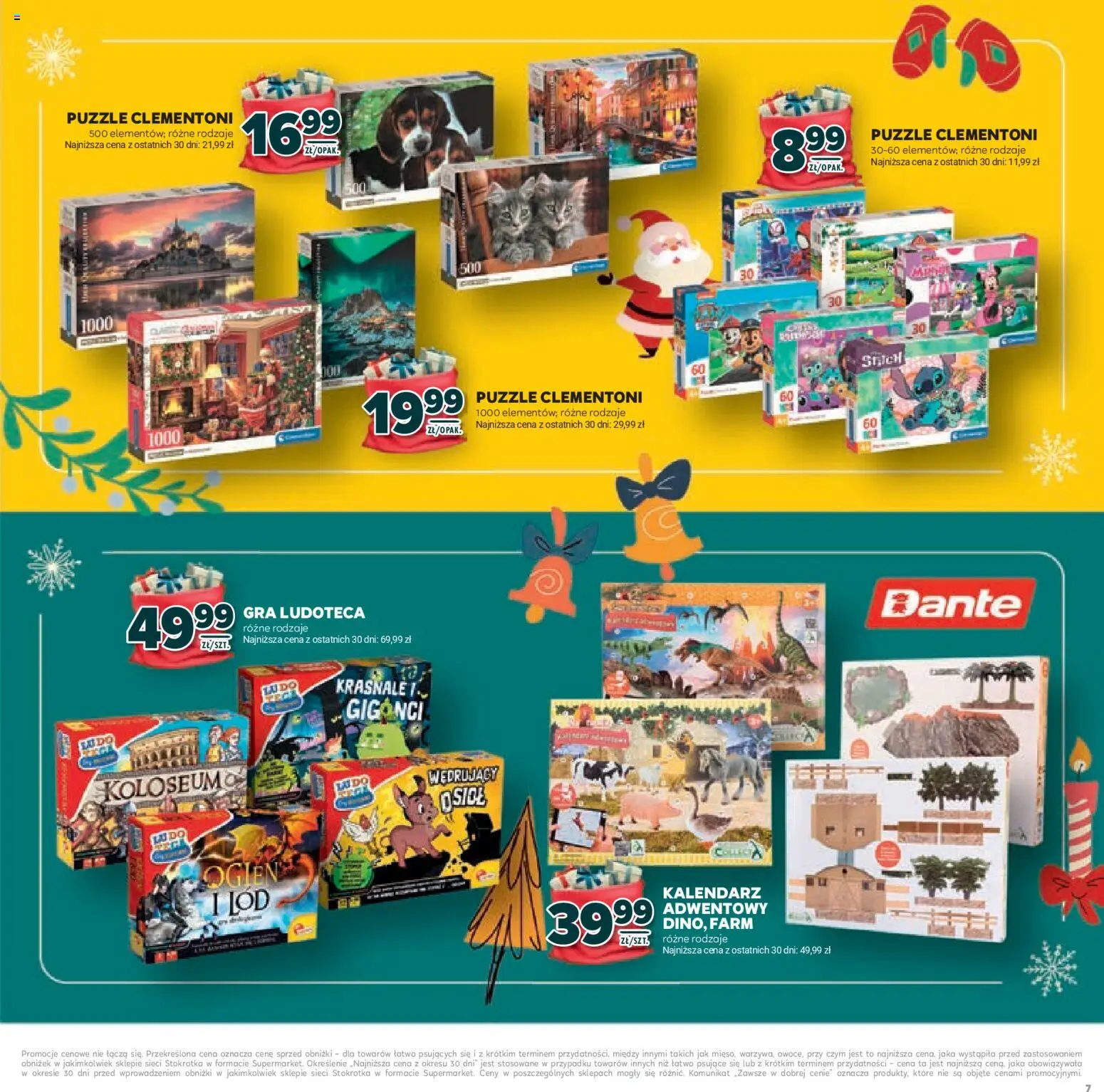 Stokrotka Gazetka - Mikołajki od 20.11.2025 | Strona: 7 | Produkty: Gra, Stokrotka, Kalendarz