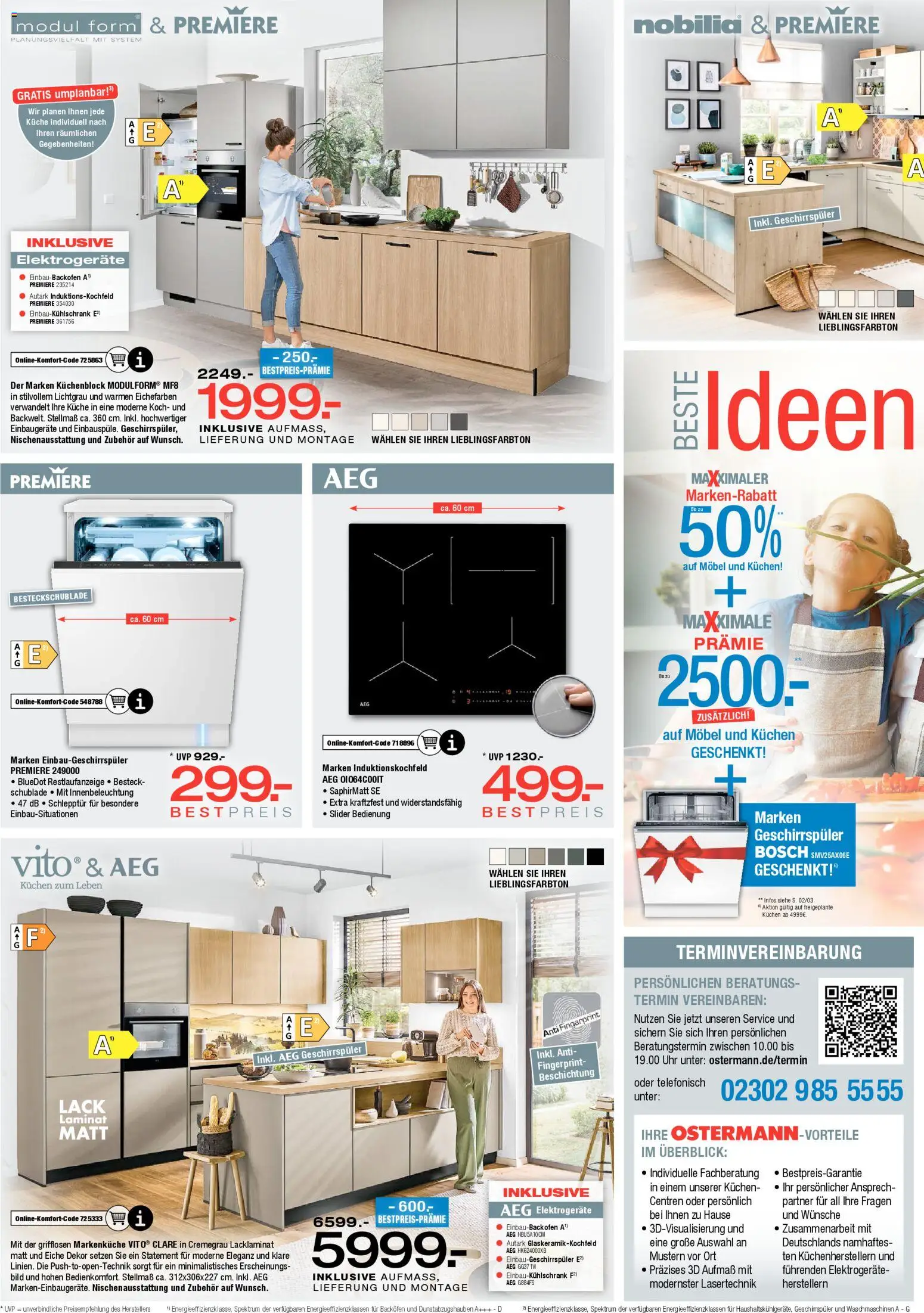 Ostermann Beste Ideen für Ihre neuen Möbel – gültig ab 25.10.2025 | Seite: 10 | Produkte: Bosch, Küchenblock, Küche, Uhr