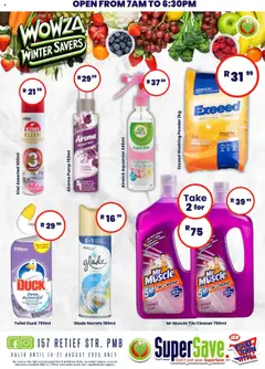 Super Save Specials │ valid from 14.08.2025 | Page: 9 | Products: Toilet, Fragrance, Powder, Kiwi