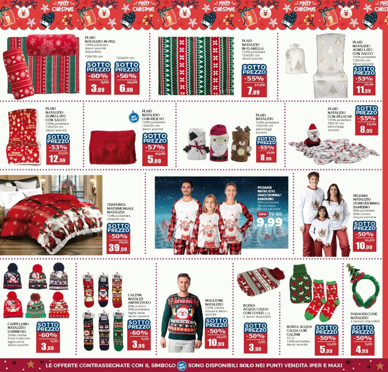 Volantino Happy Casa del 15.11.2025 | Pagina: 39 | Prodotti: Pile, Peluche, Calzini, Pigiama