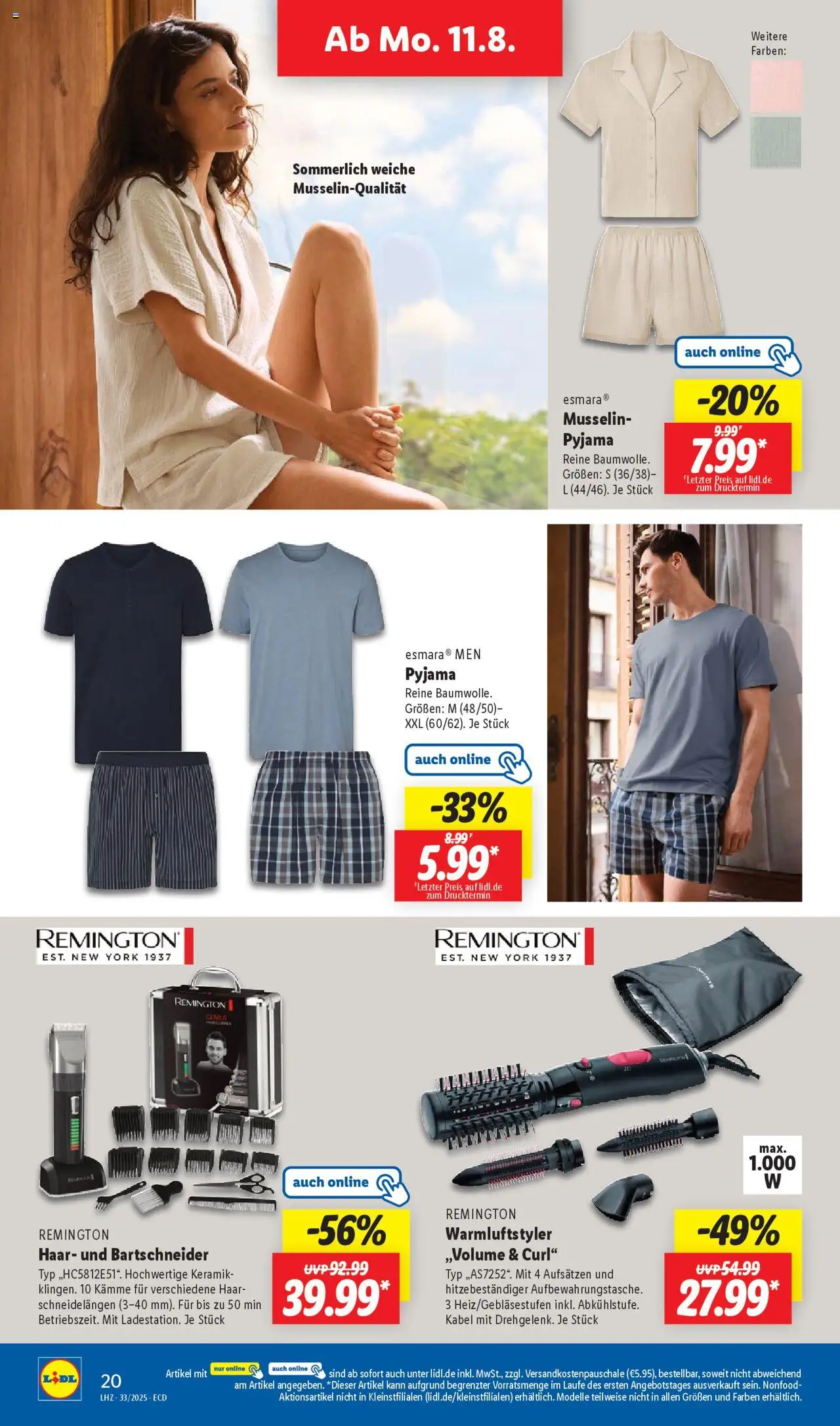 Lidl Prospekt 	 - gültig ab dem 11.08.2025 | Seite: 30 | Produkte: Kabel, Pyjama