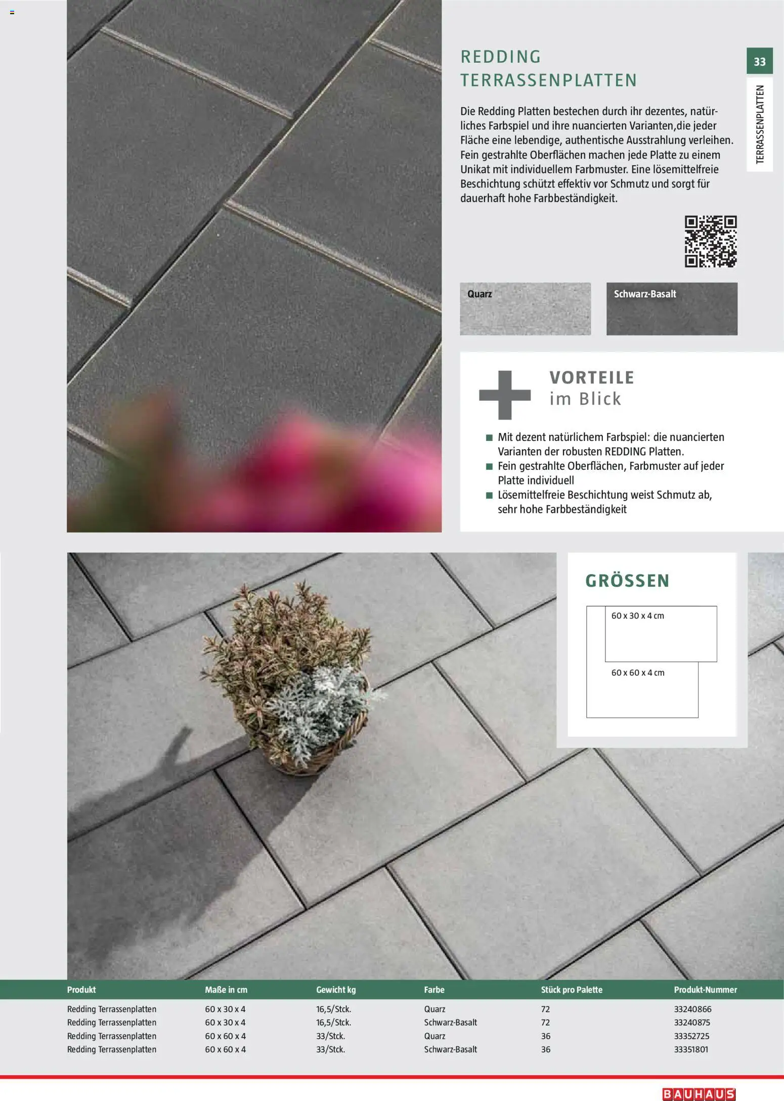 Bauhaus Gartenbaumaterialien 2026 – gültig ab 02.03.2026 | Seite: 33 | Produkte: Gewicht