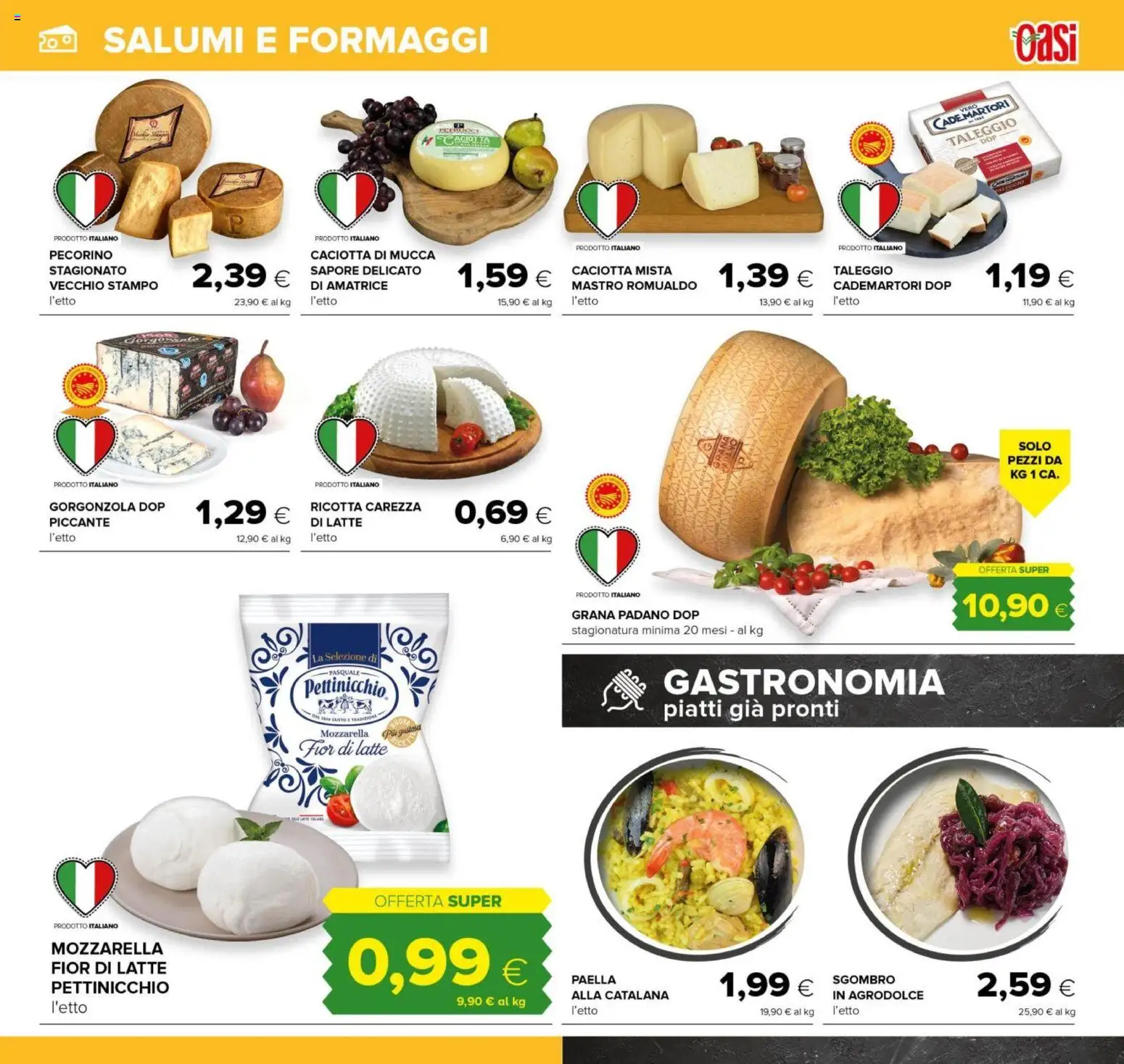 Volantino Oasi del 01.12.2025 | Pagina: 17 | Prodotti: Ricotta, Sgombro, Gorgonzola, Paella