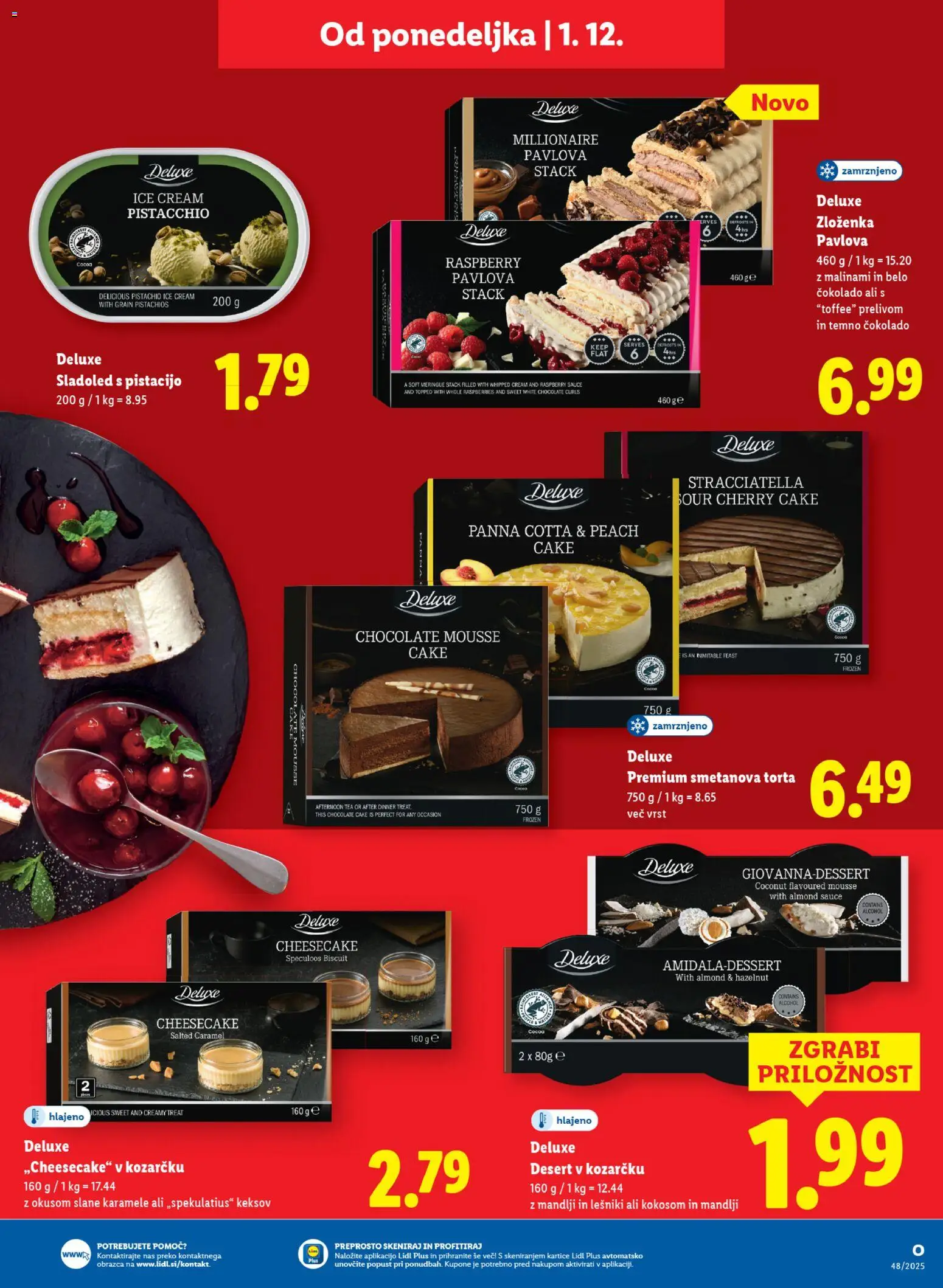 Novi Lidl katalog ponudbe – veljaven od 27.11.2025 | Stran: 49 | Izdelki: Mandlji, Torta, Karamele, Sladoled