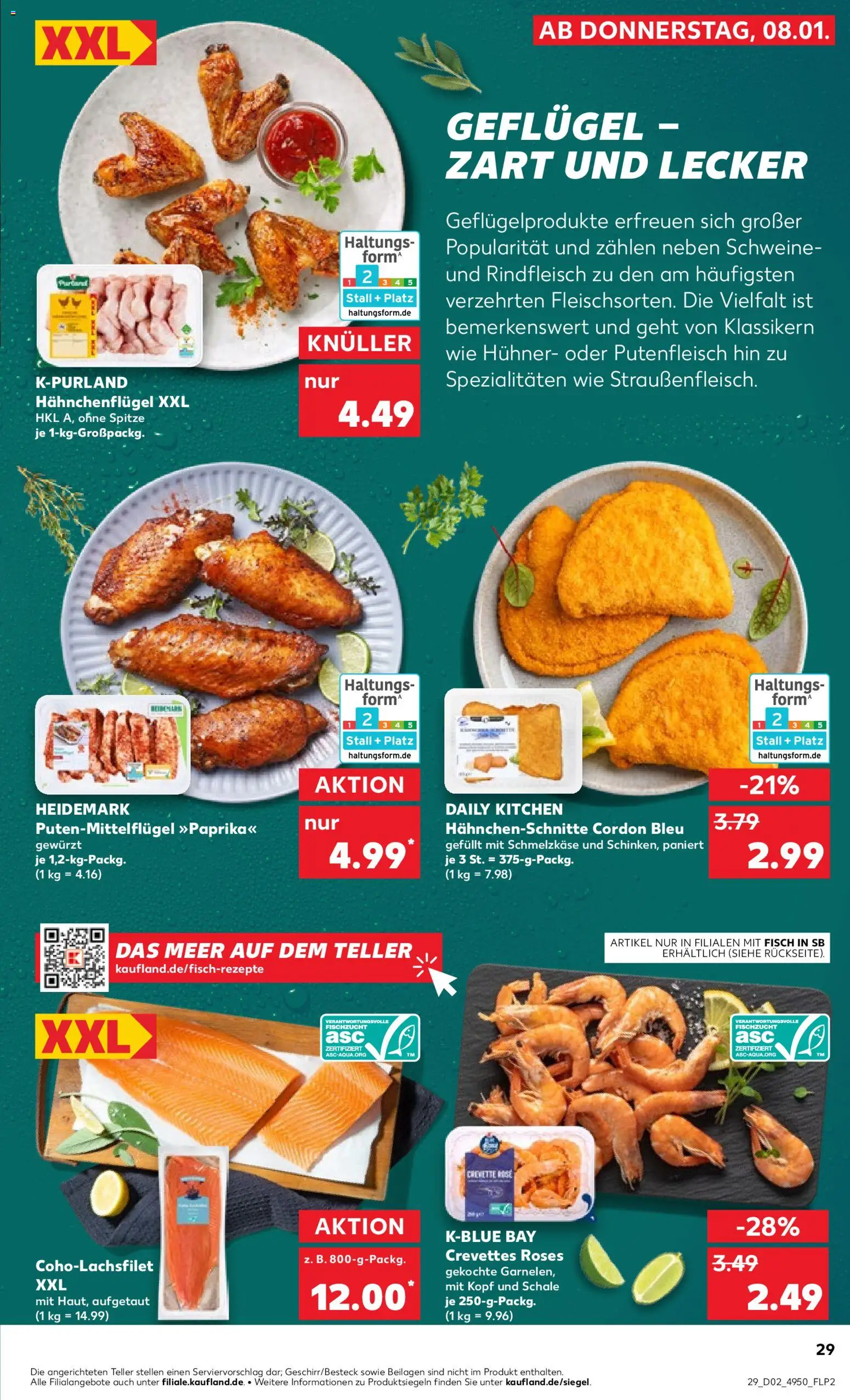 Kaufland prospekt Stuttgart	 – gültig ab 08.01.2026 | Seite: 29 | Produkte: Fisch, Rindfleisch