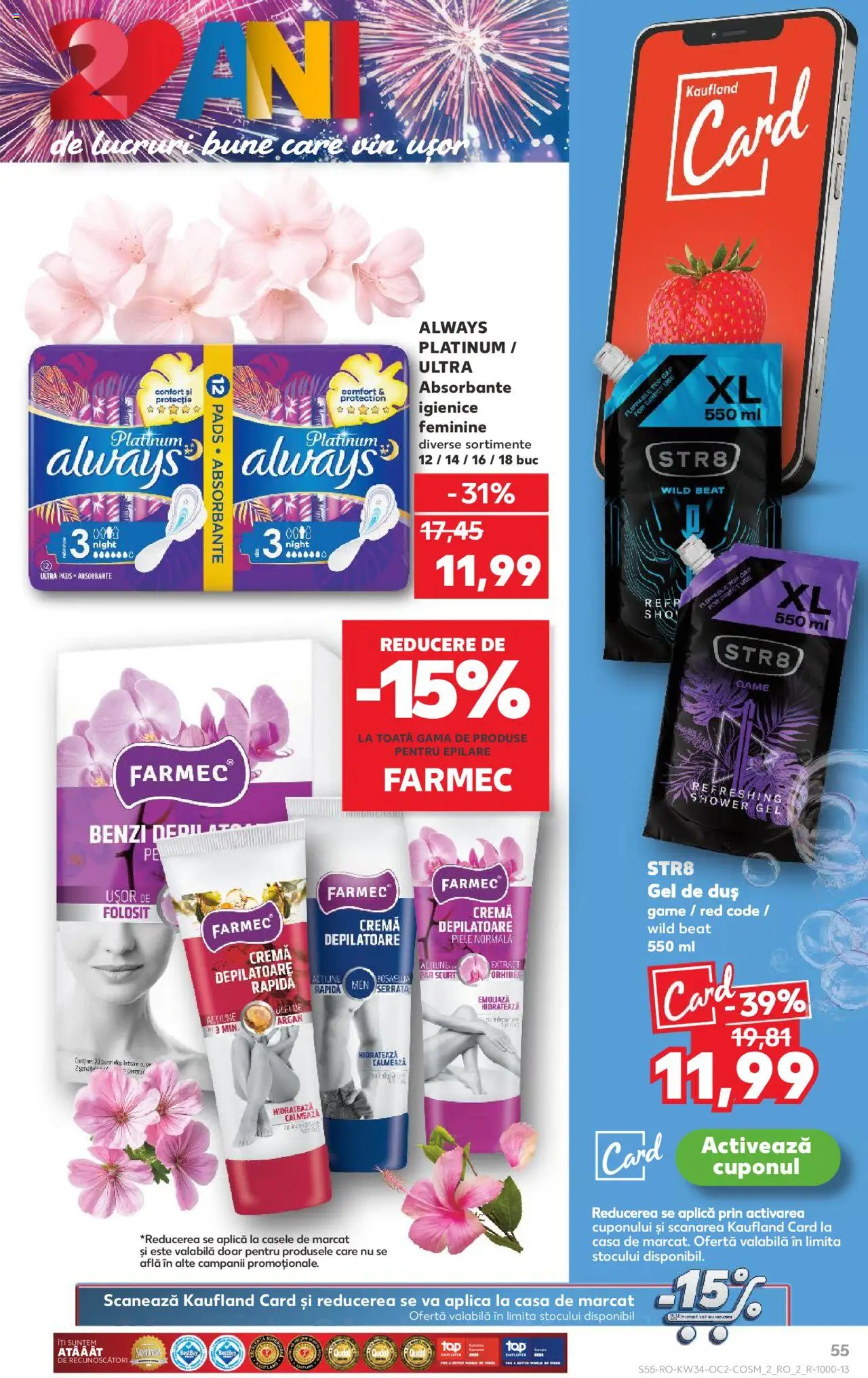 Kaufland RO akciós ujság - amely érvényes a következő dátumtól: 20.08.2025 | Oldal: 55