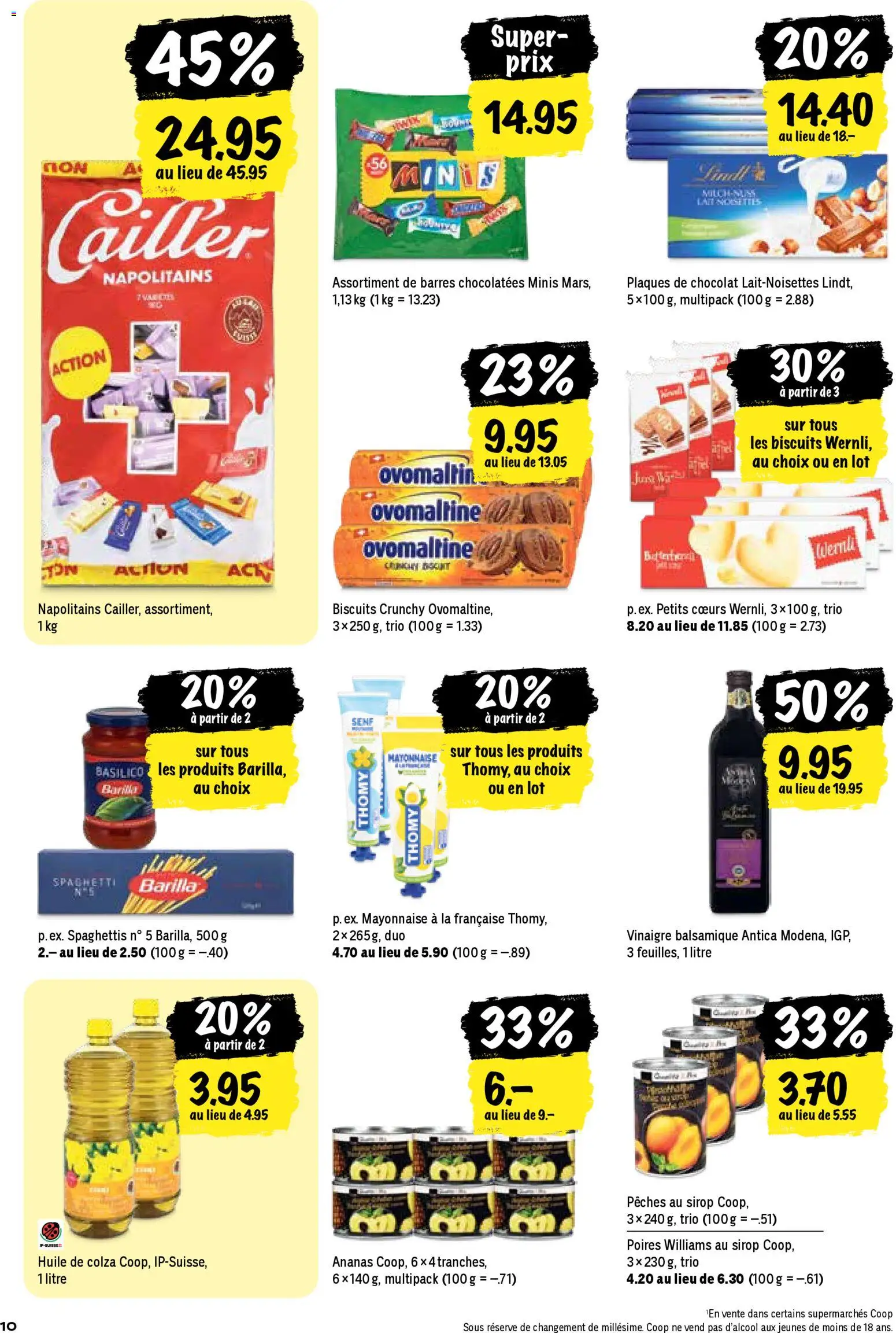 Coop aktionen FR – gültig ab 23.04.2026 | Seite: 10 | Produkte: Barilla, Öl, Ananas, Mayonnaise