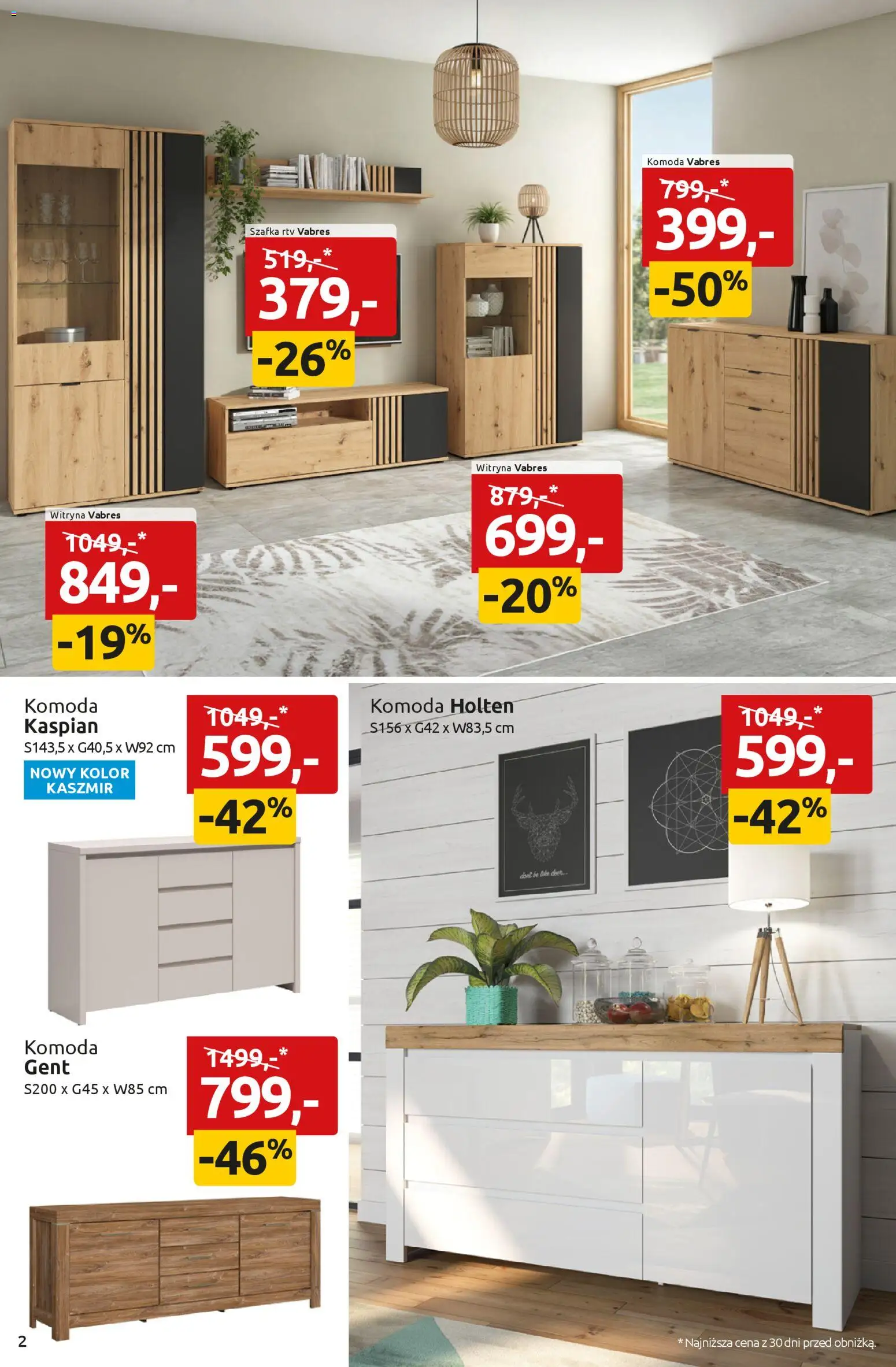 Black Red White promocje od 27.04.2026 | Strona: 2 | Produkty: Komoda, szafka RTV, Witryna