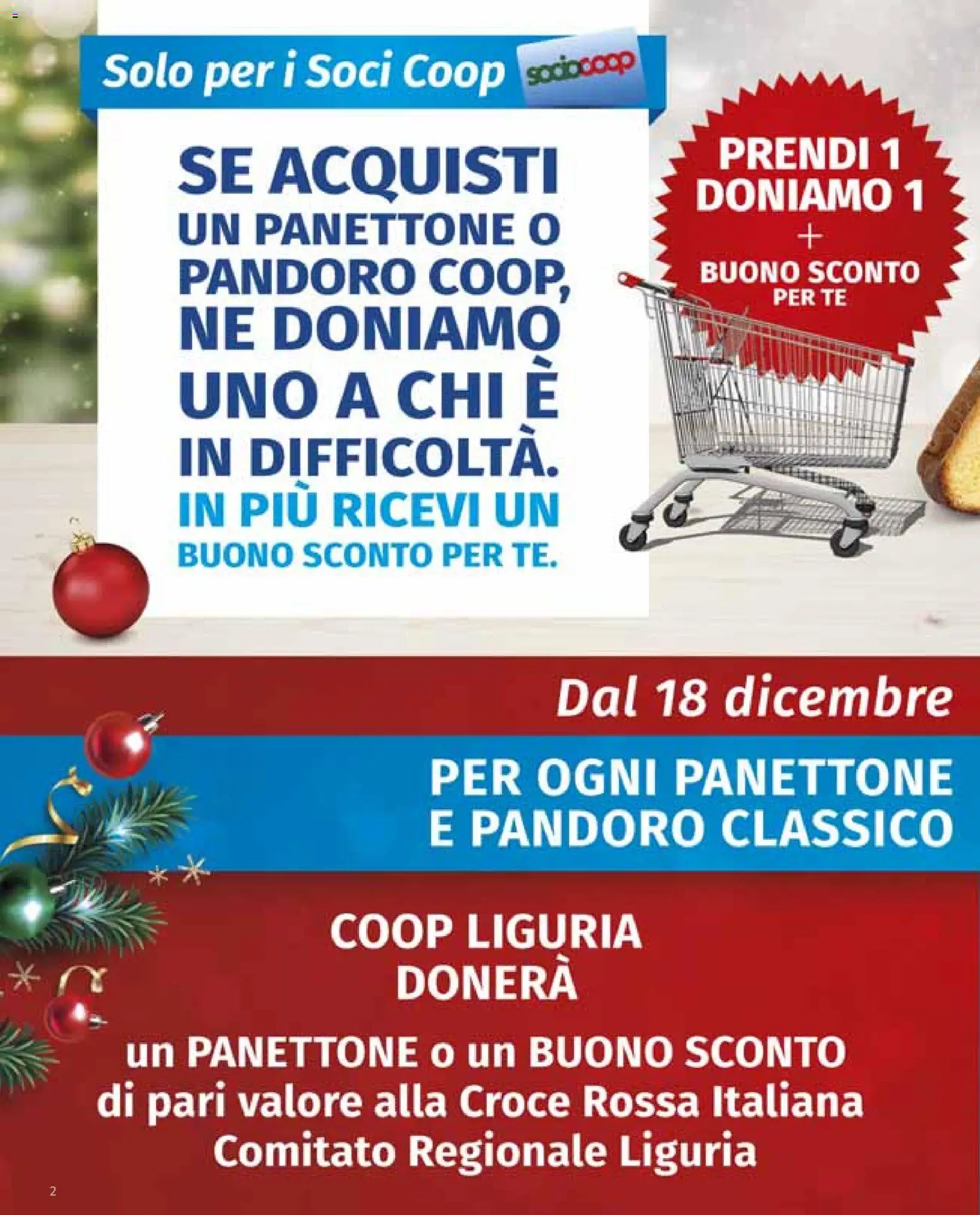 Volantino COOP del 18.12.2025 | Pagina: 2 | Prodotti: Tè, Pandoro, Panettone