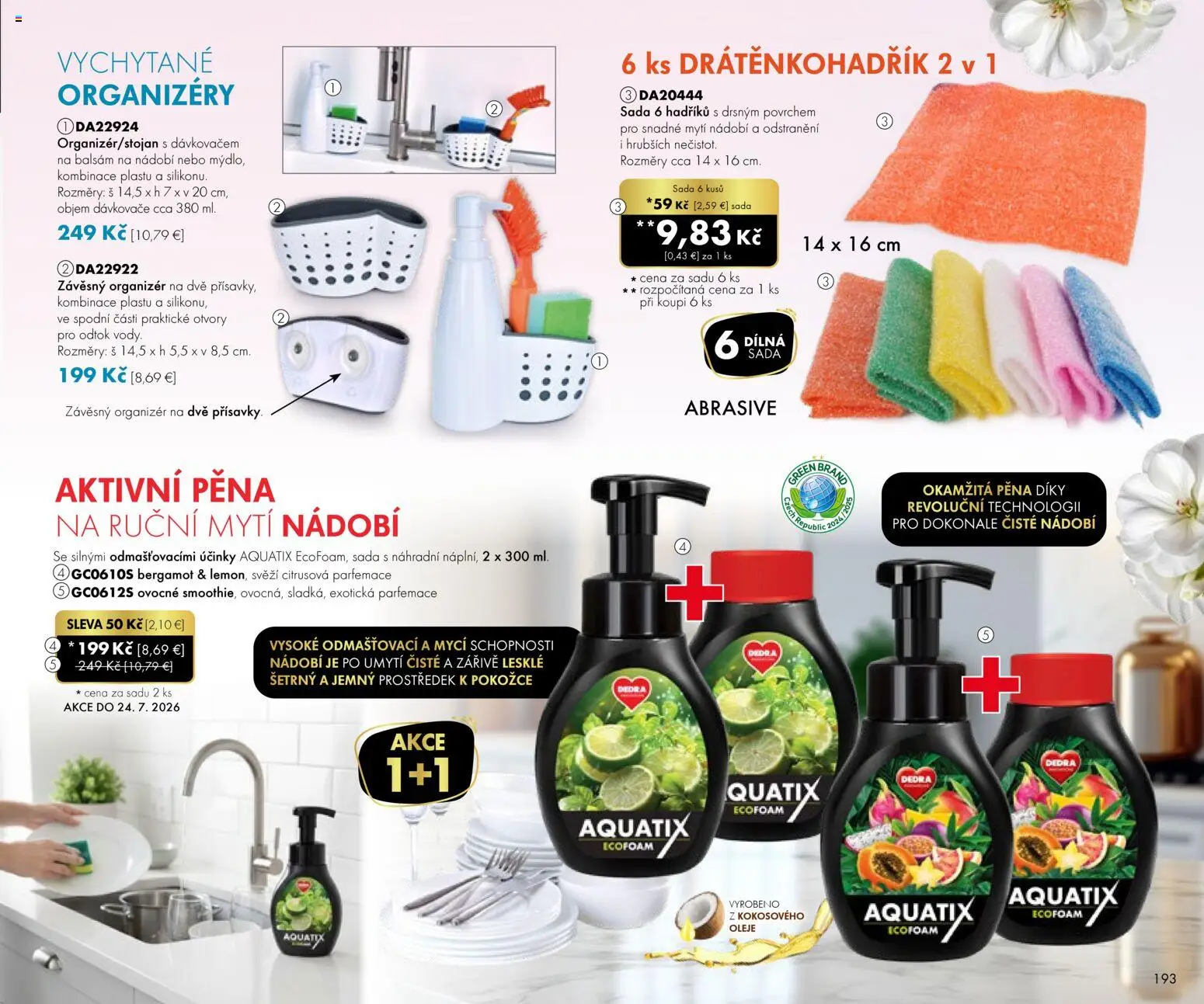 Nové Dedra akcie – leták je platný od 24.04.2026 | Strana: 93 | Produkty: Organizér