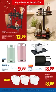 Pré-visualização Lidl Novidades válido de 22.12.2025 | Página: 7 | Produtos: Agua, Chávenas, Café, Organizador