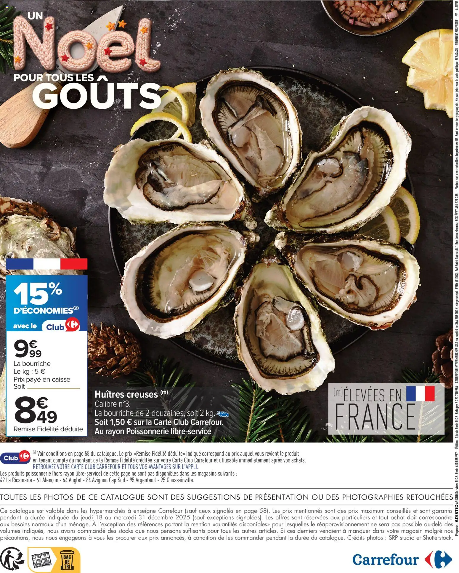 {H1} | Page: 72 | Produits: Huitres creuses, Poissonnerie, Huîtres