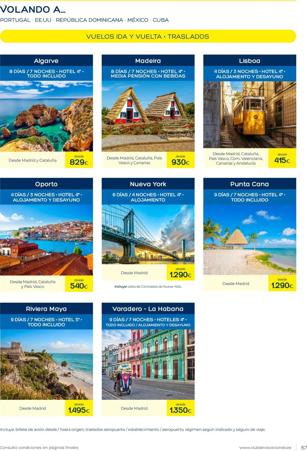 Viajes El Corte Inglés Club de Vacaciones │ válido desde el 01.01.2025 | Página: 67
