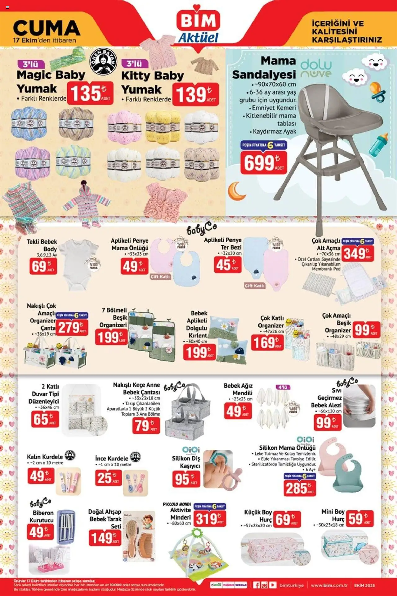 BİM Katalog Cuma - 17.10.2025 tarihinden itibaren geçerlidir | Sayfa: 6 | Ürünler: Çanta, Kurutucu, Hurç