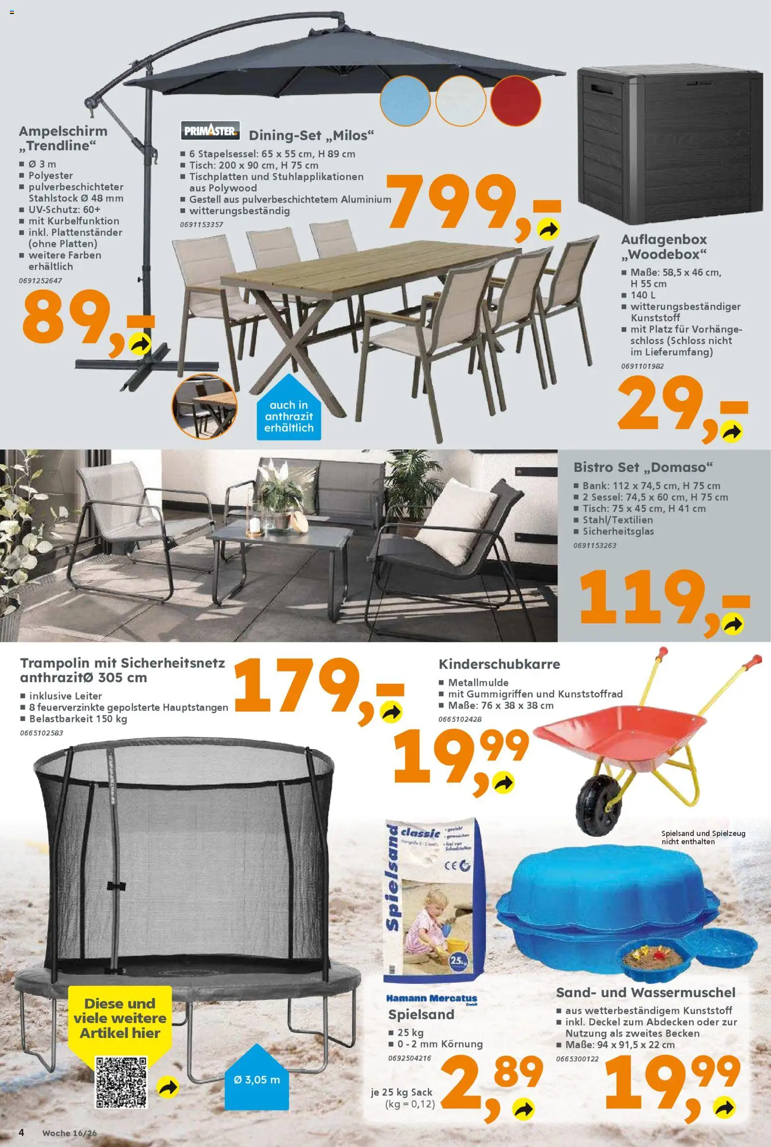 Globus Baumarkt Prospekt Berlin-Treptow	 – gültig ab 13.04.2026 | Seite: 4 | Produkte: Sessel, Tisch