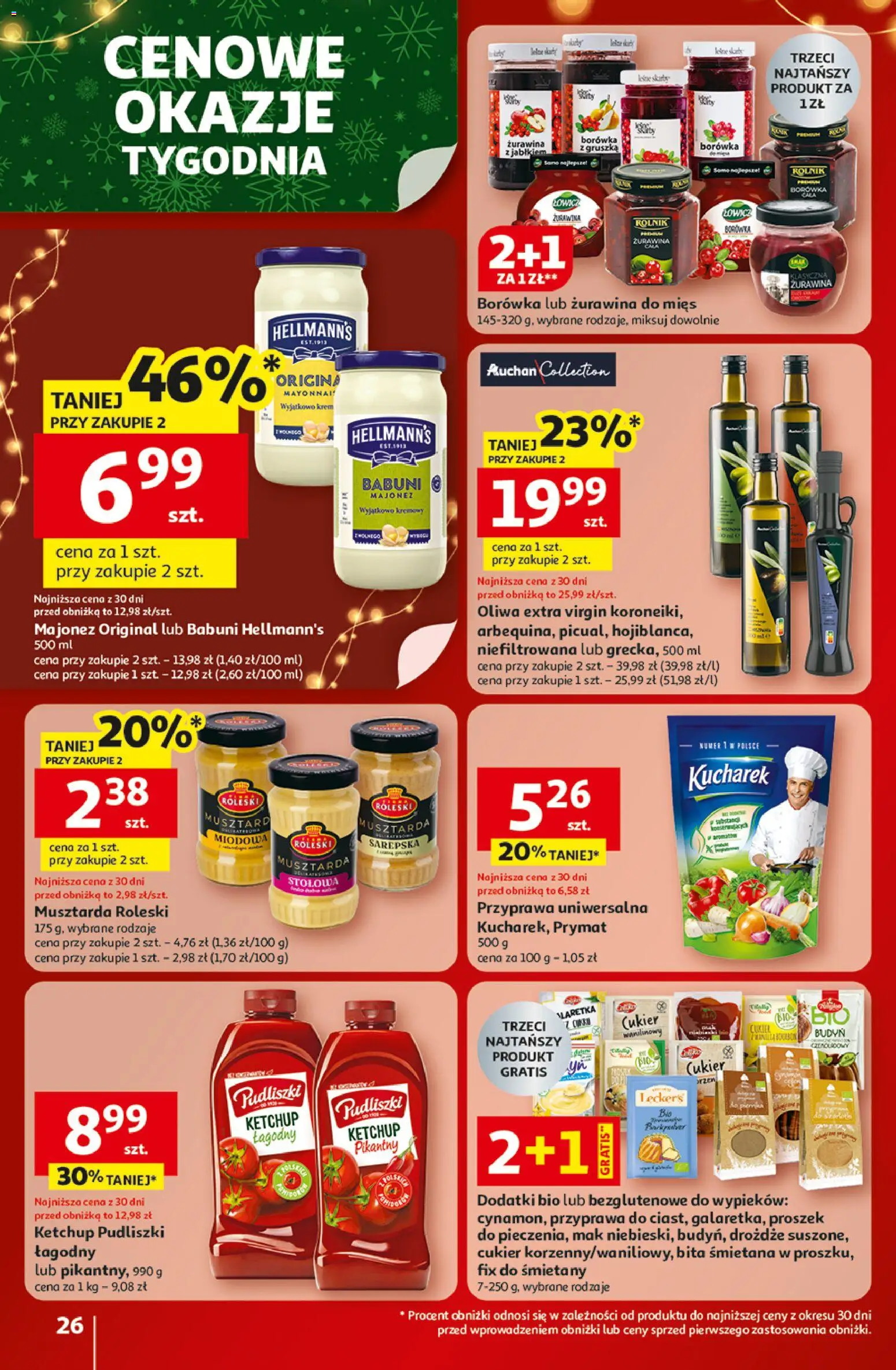 Auchan Gazetka - Święta jak babcię kocham Hipermarket od 18.12.2025 | Strona: 26 | Produkty: Gruszka, Mak, Ketchup, Ketchup pudliszki