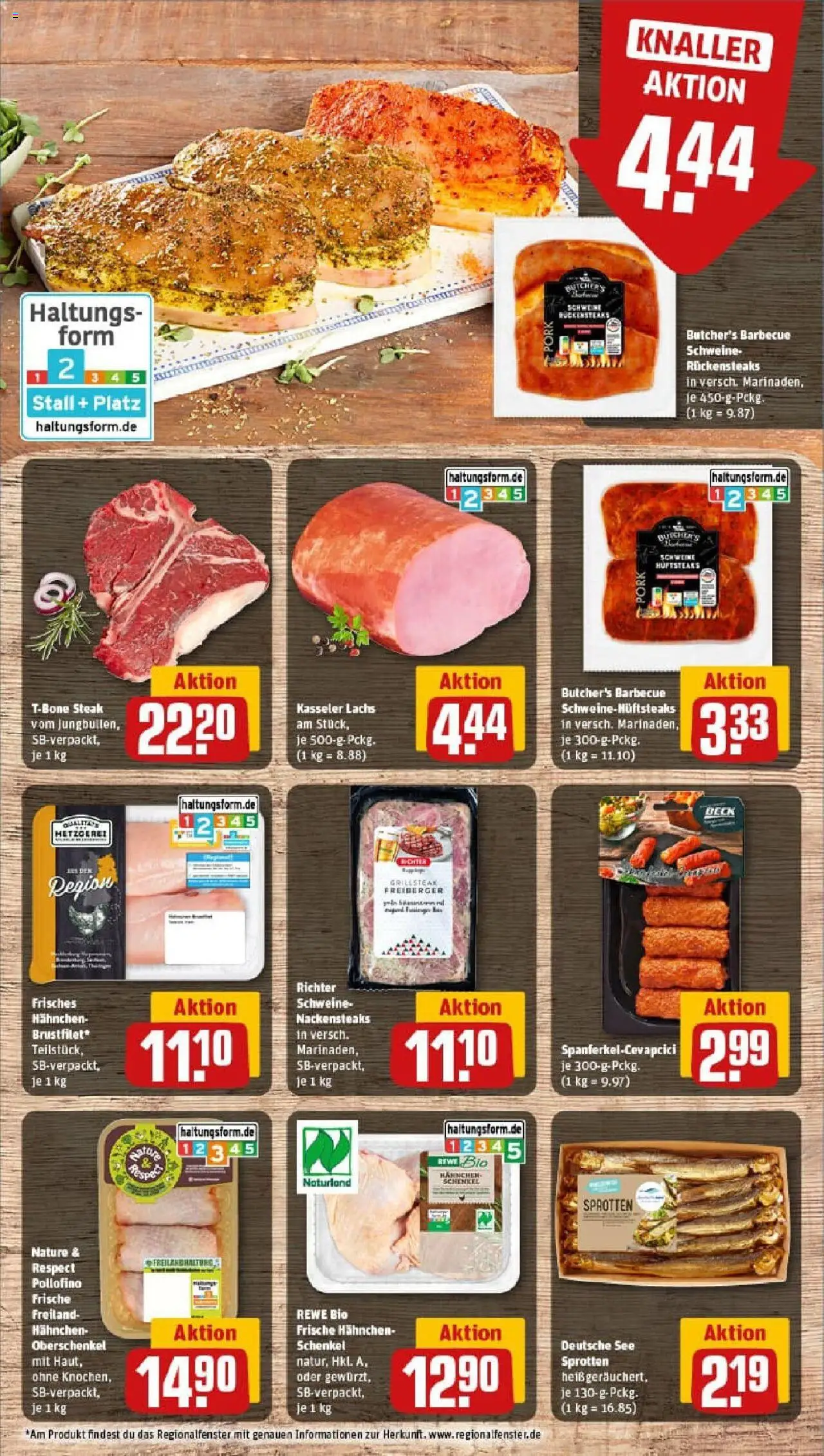Rewe prospekt Weimar	 - gültig ab dem 03.08.2025 | Seite: 8 | Produkte: Nackensteaks, Hahnchen, Lachs, Steak