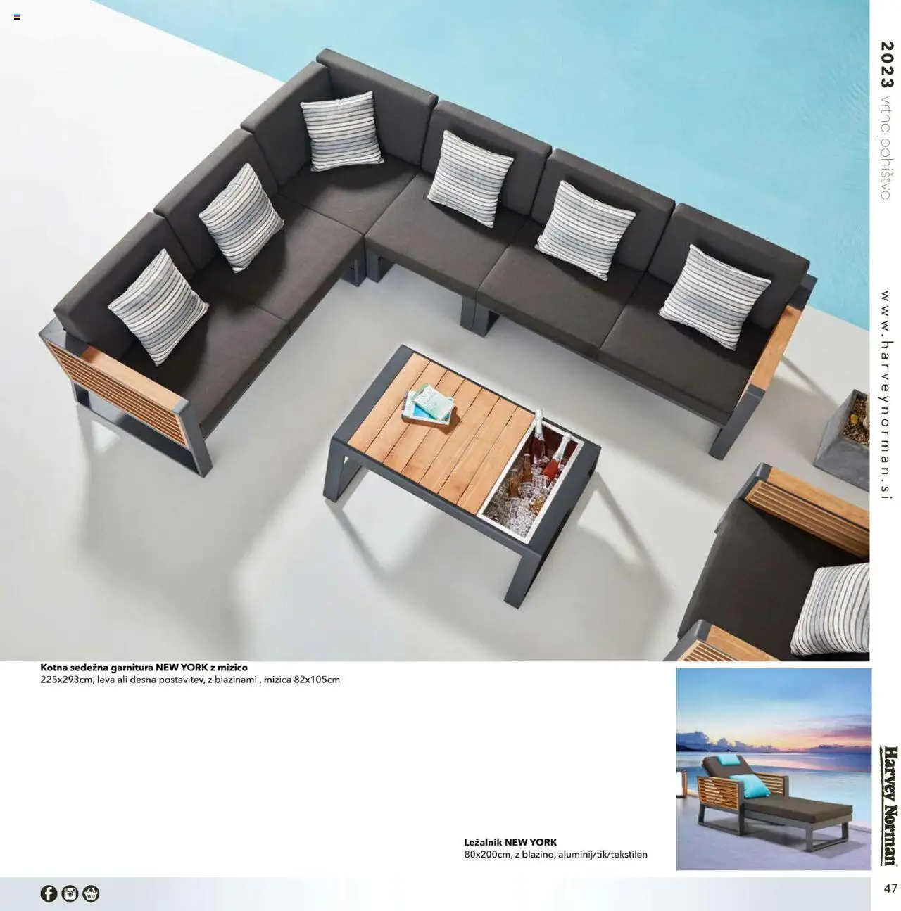 Harvey Norman - Katalog - Vrtno pohištvo │ velja od 01.03.2023 | Stran: 47