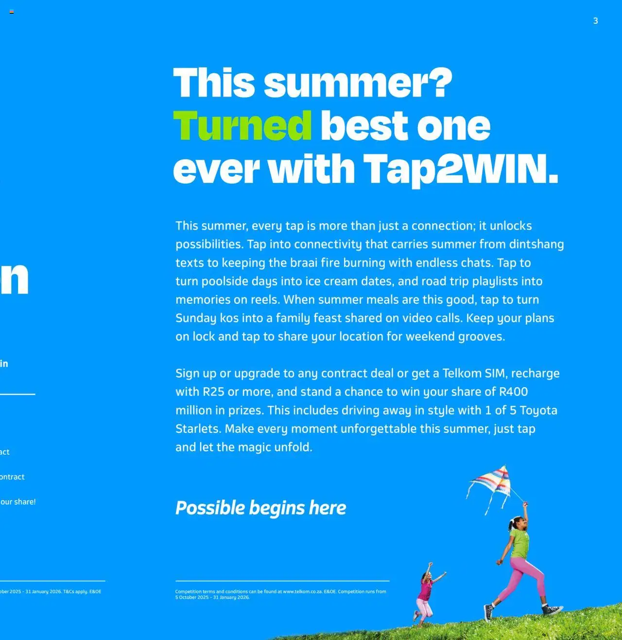 New Telkom catalogue – valid from 05.10.2025 | Page: 3 | Products: Lock, Tap, Cream, Ice cream