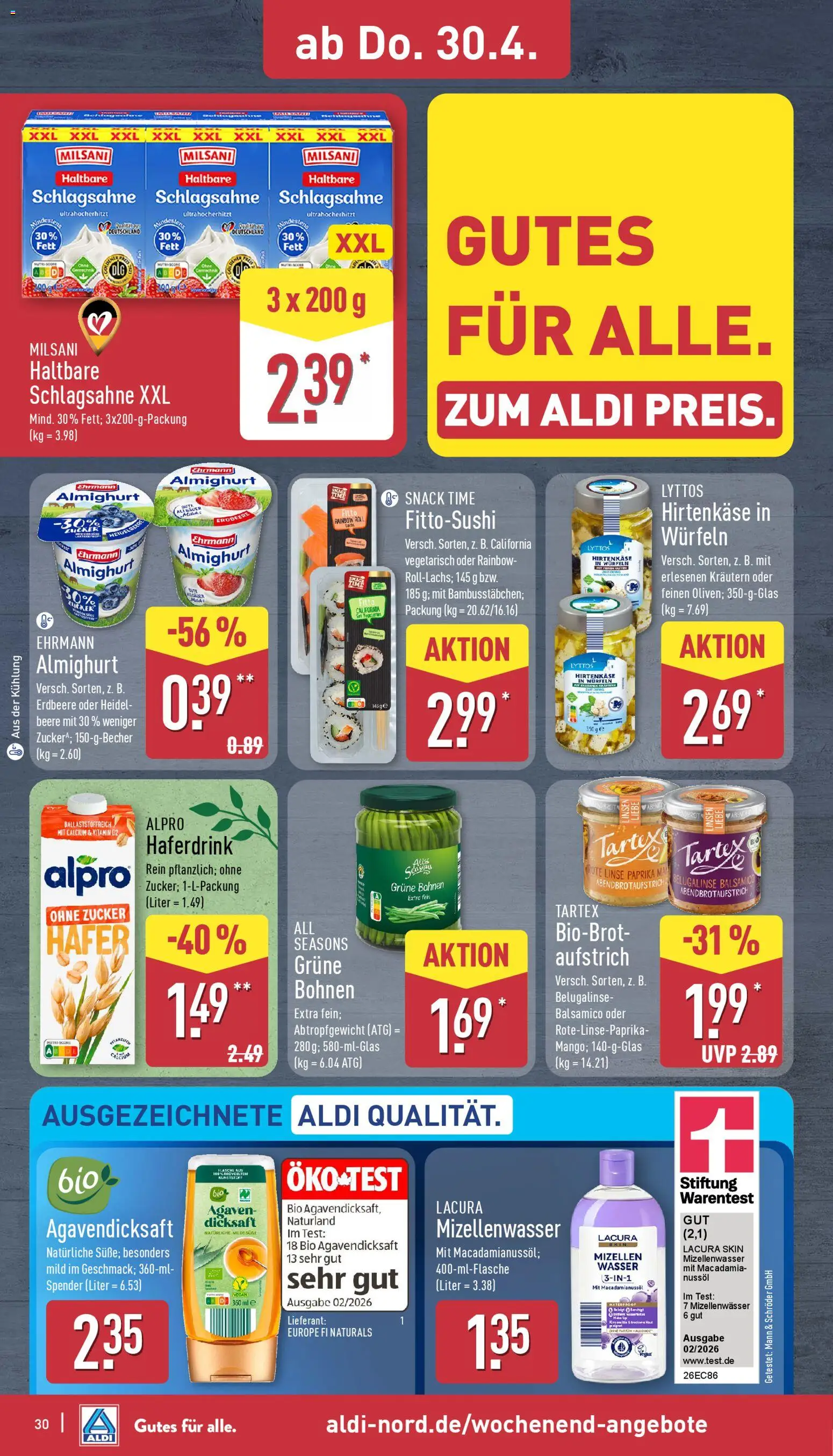 Aldi Prospekt 	 | 27.04.2026 | Wie erhält man einen begrenzten Rabatt? | Deutschland