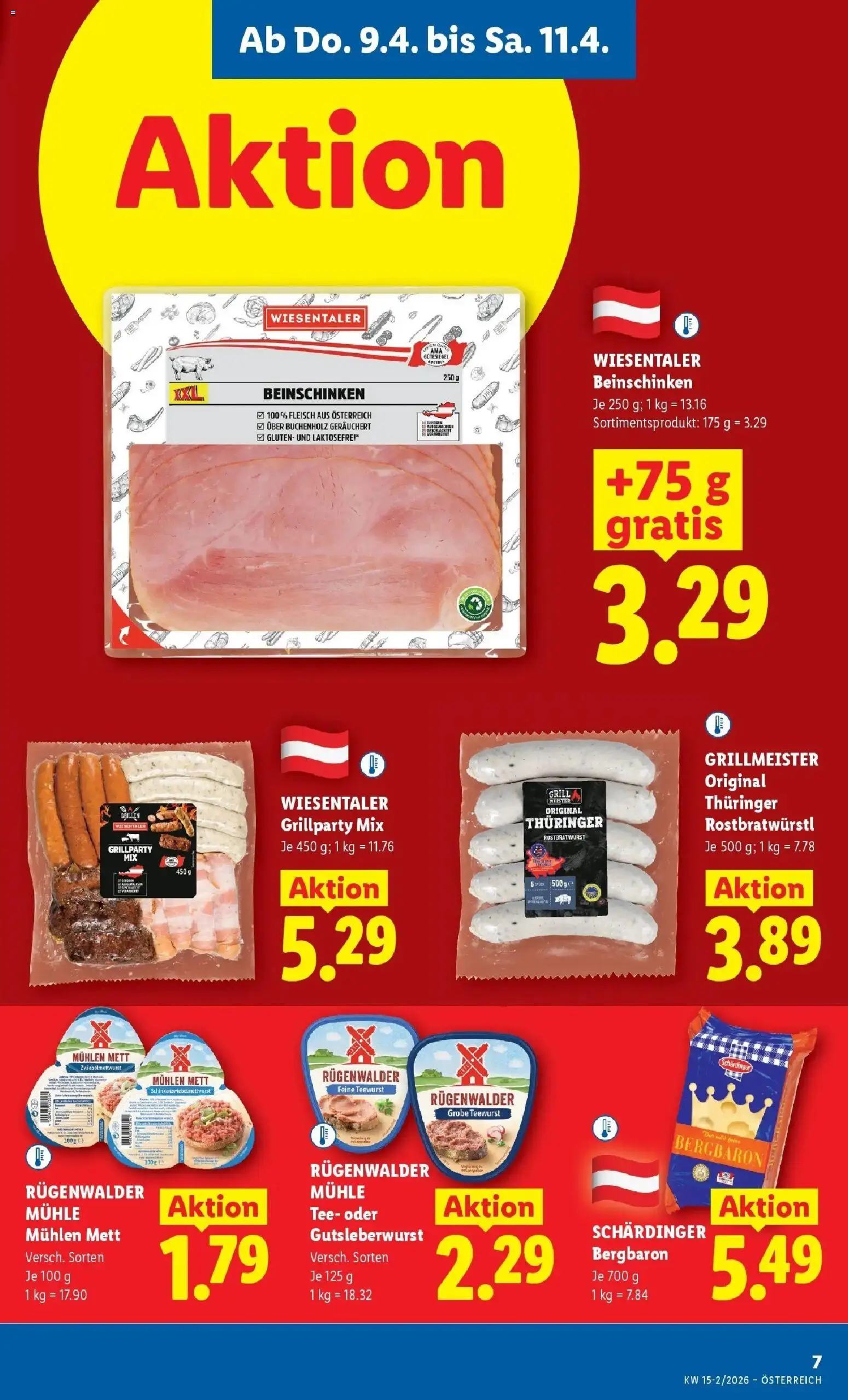 Lidl Flugblatt - Wien, Langenzersdorf, Zwettl gültig ab 08.04.2026 | Seite: 9 | Produkte: Grill, Mühle, Tee