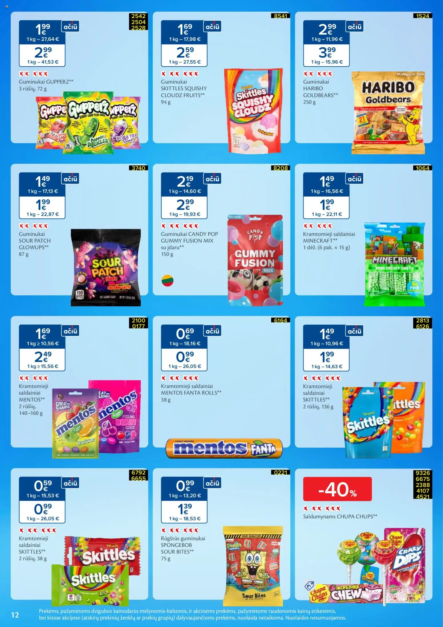 MAXIMA akcijos nuo 02.02.2026 | Puslapis: 12 | Prekių: Guminukai, Saldainiai