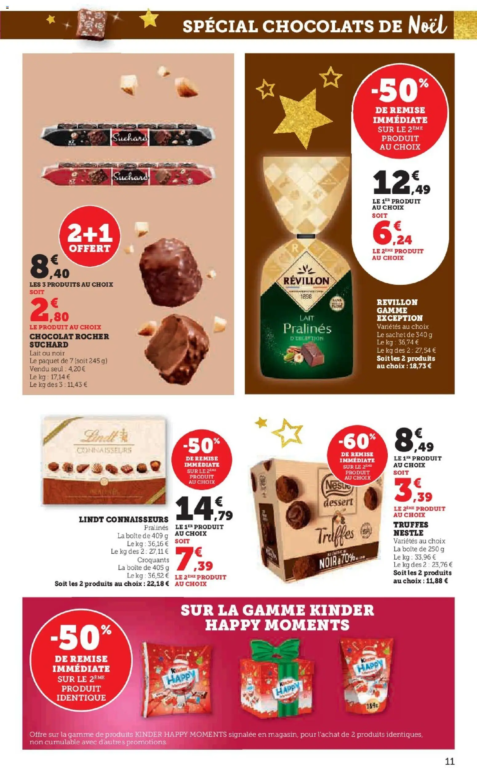 {H1} | Page: 11 | Produits: Chocolats de noël, Lait, Chocolat, Lindt