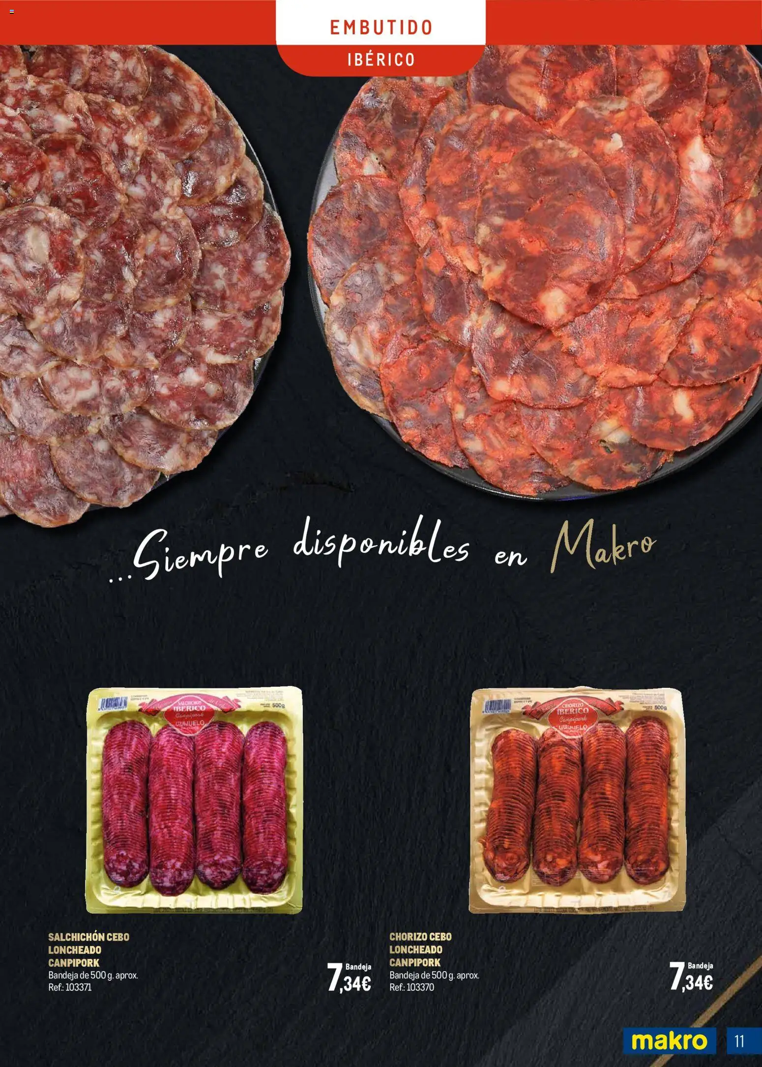 Makro - Charcuteria Santander │ válido desde el 01.12.2025 | Página: 11 | Productos: Bandeja, Loncheado