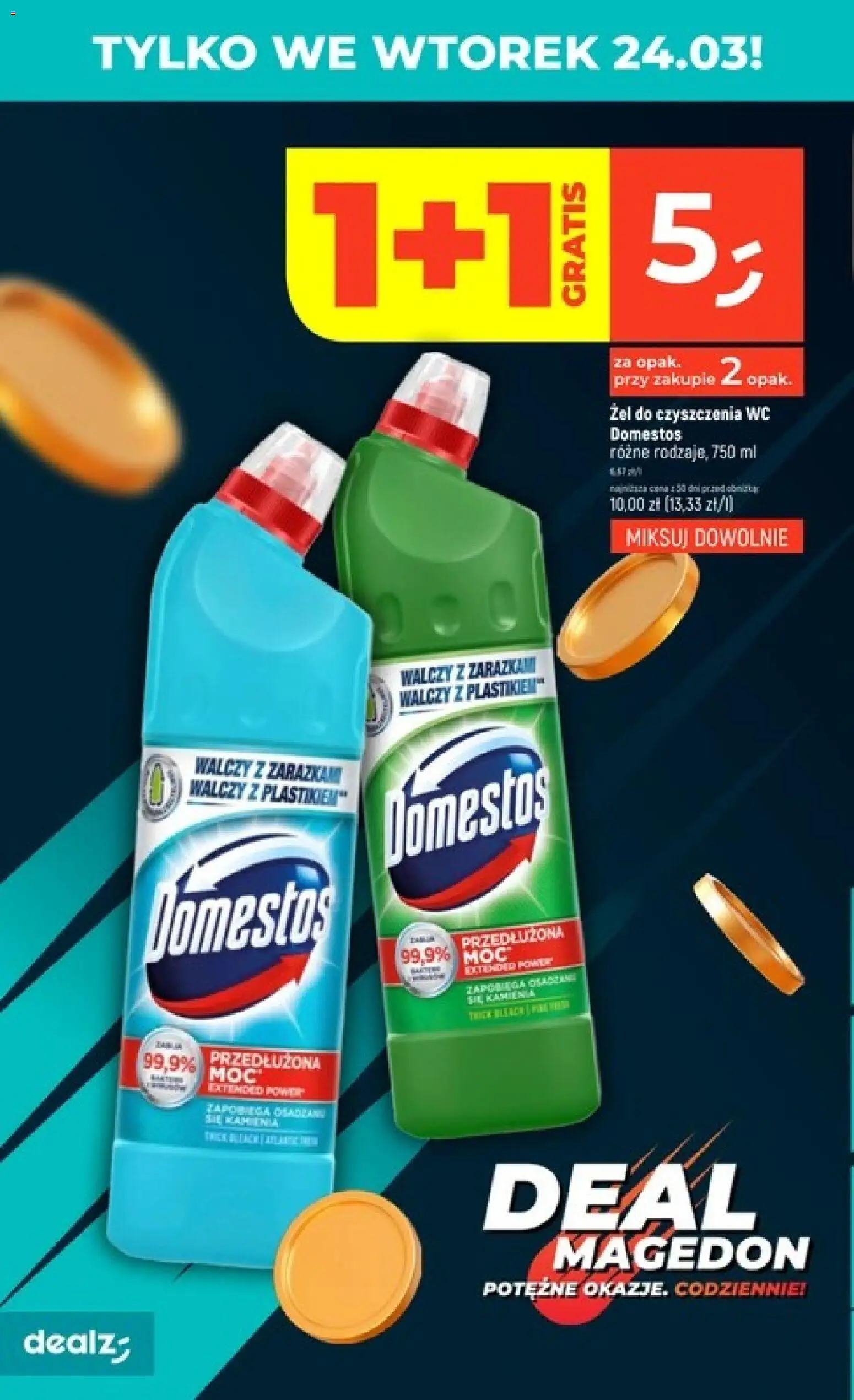 Dealz gazetka - Potężne okazje od 19.03.2026 | Strona: 6 | Produkty: Domestos