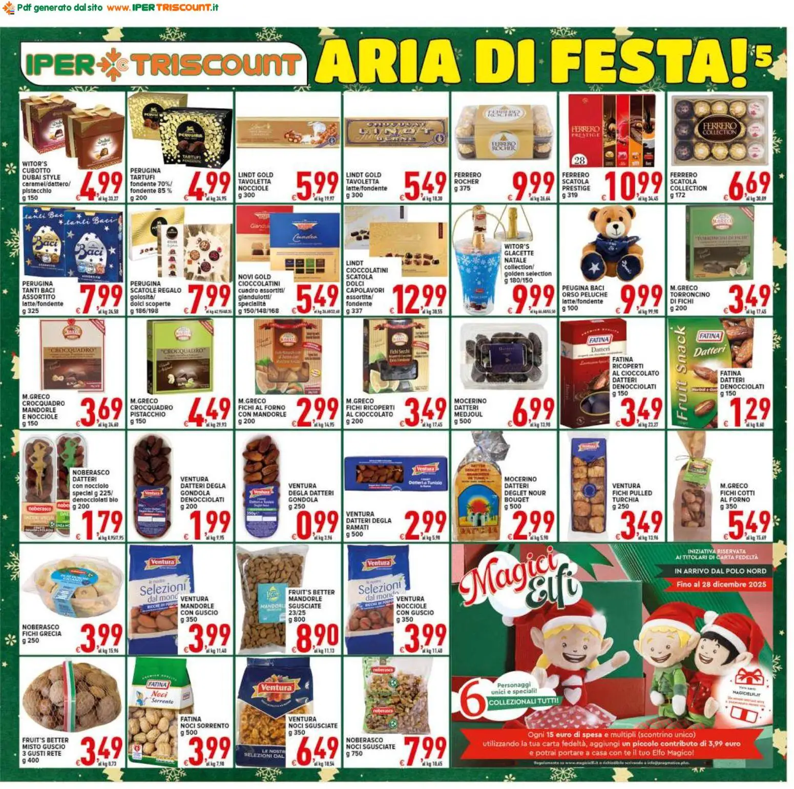 Volantino Ipertriscount del 06.12.2025 | Pagina: 5 | Prodotti: Cioccolato, Tè, Nocciole, Forno