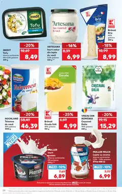Ofertele Kaufland valabile de la 25.02.2026 | Pagină: 24 | Produse: Cașcaval, Lapte, Brânză, Fructe