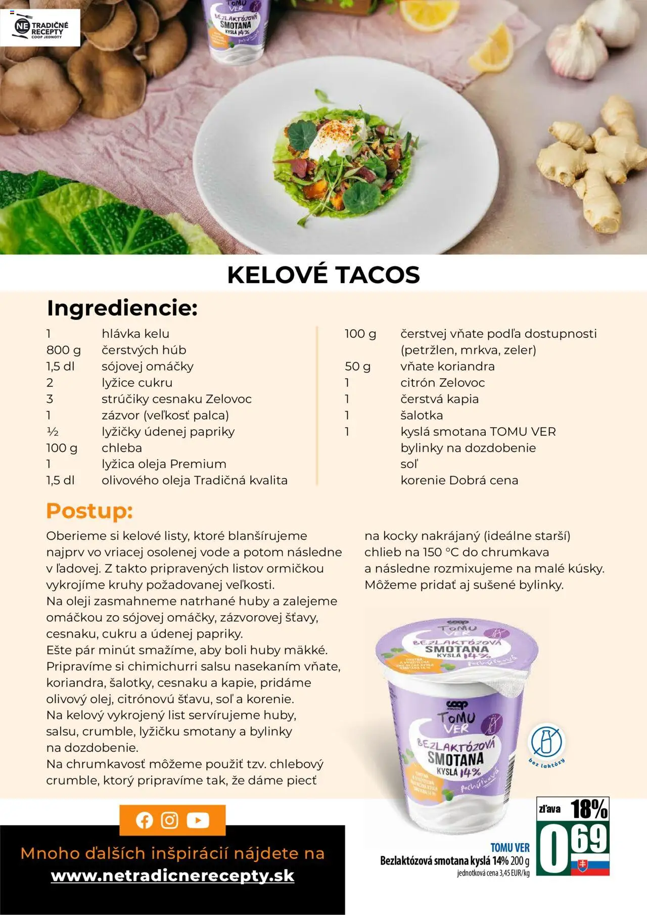 Nové COOP Jednota akcie – leták je platný od 02.10.2025 | Strana: 21 | Produkty: Zázvor, Smotana, Zeler, Kápia