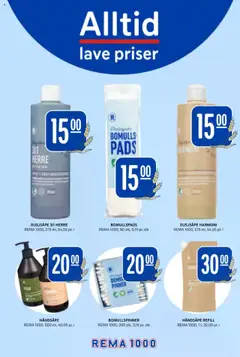  | Side: 20 | Produkter: Bermuda, Håndsåpe, Bomullspads