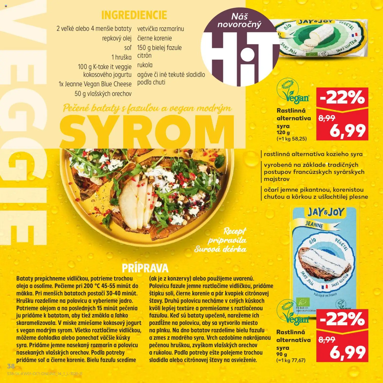 Kaufland SK akciós ujság - amely érvényes a következő dátumtól: 03.01.2026 | Oldal: 38 | Termékek: Vegán