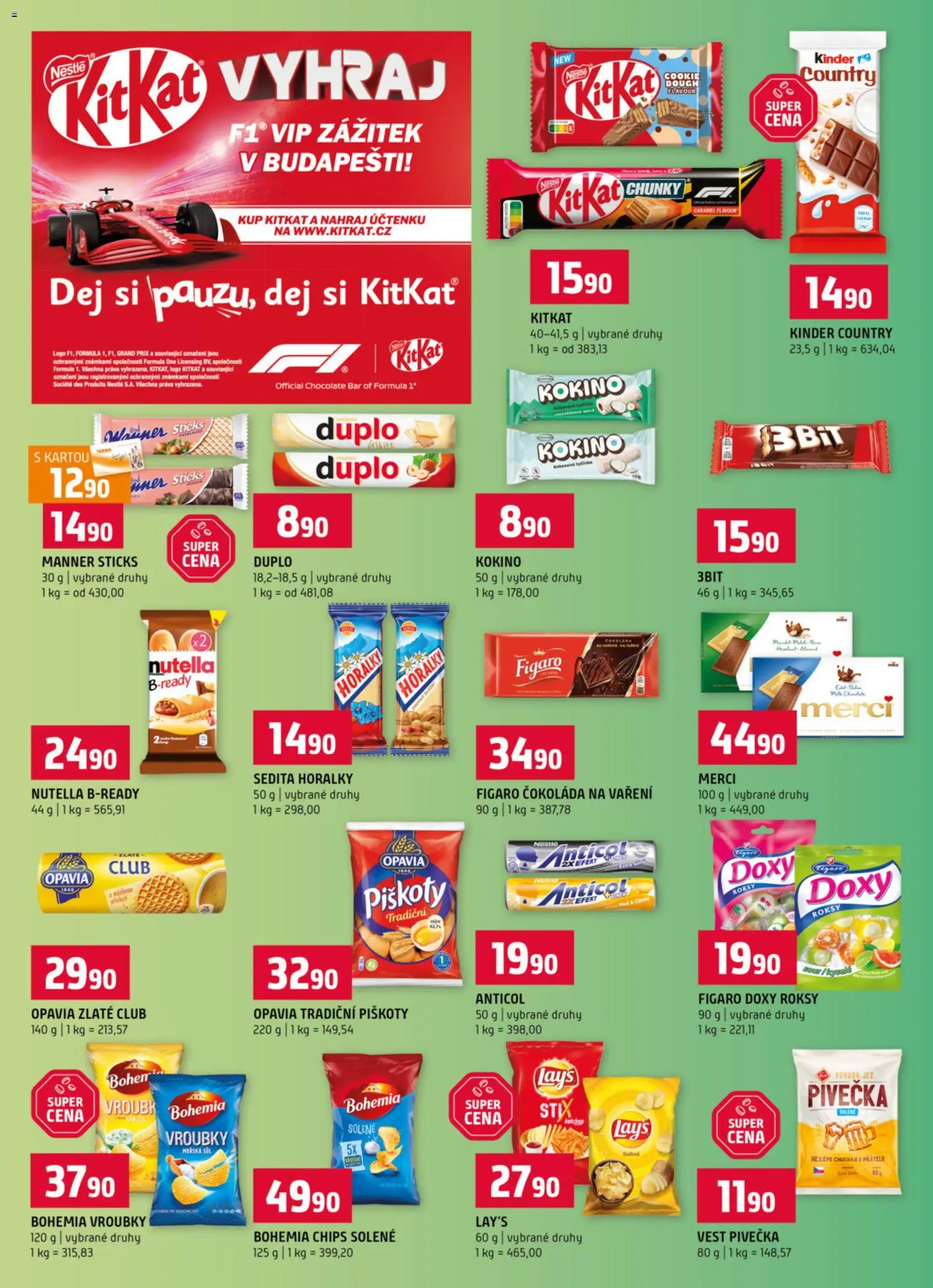 Terno leták od 08.04.2026 | Strana: 8 | Produkty: Čokoláda, Lay's, Bohemia chips, Kinder